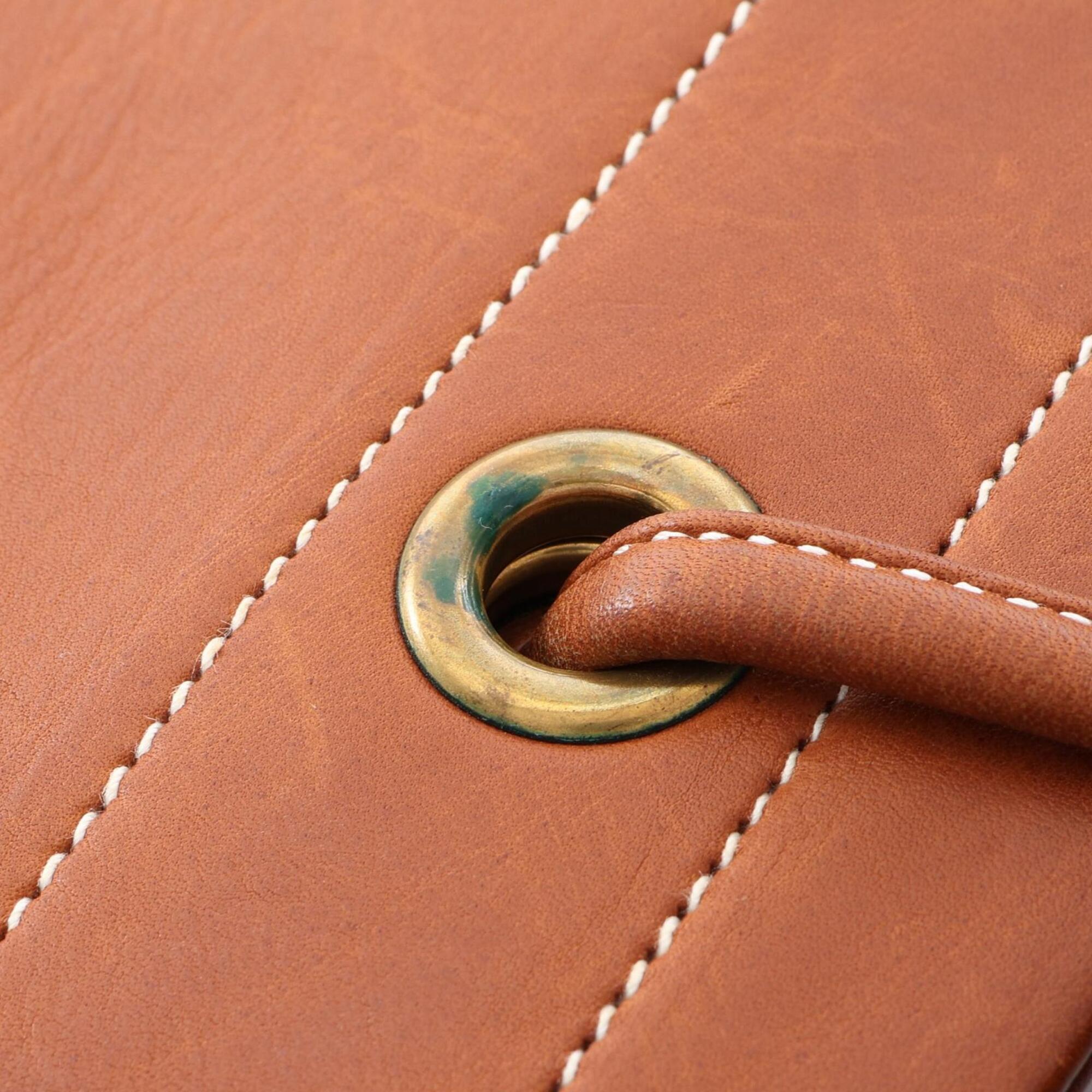 Hermes Brown Fauve Barenia Leather Handbag Shoulder Bag (Pre-Owned)