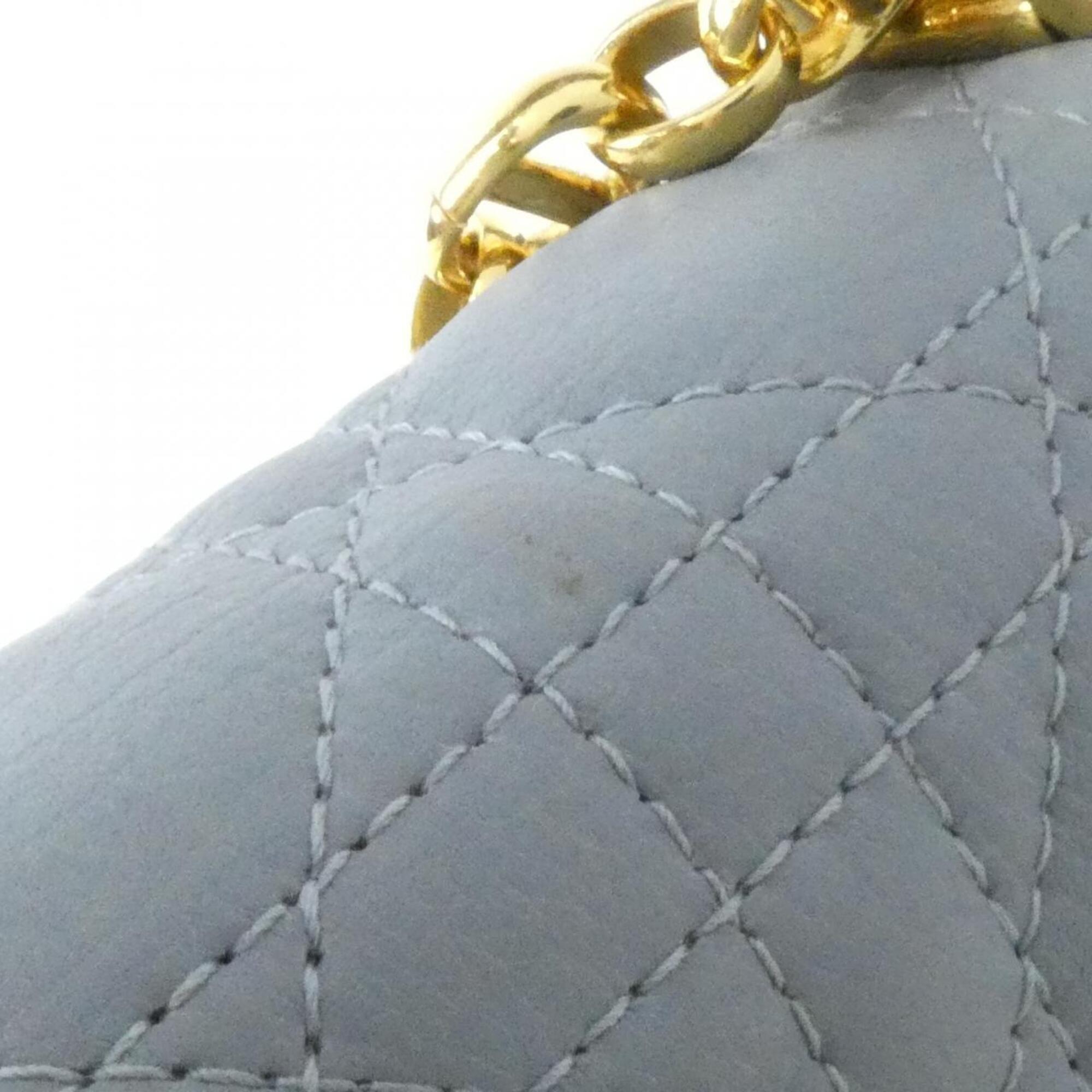 Christian Dior Gray Leather Shoulder Bag (Pre-Owned)