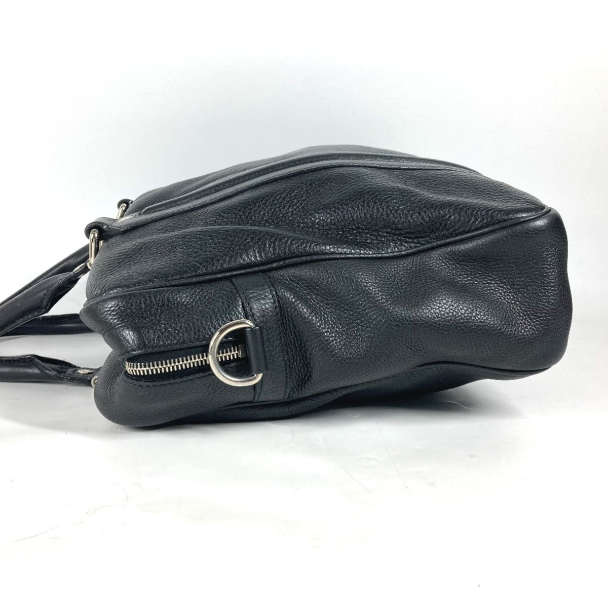 Gucci Black Leather Handbag Shoulder Bag (Pre-Owned)