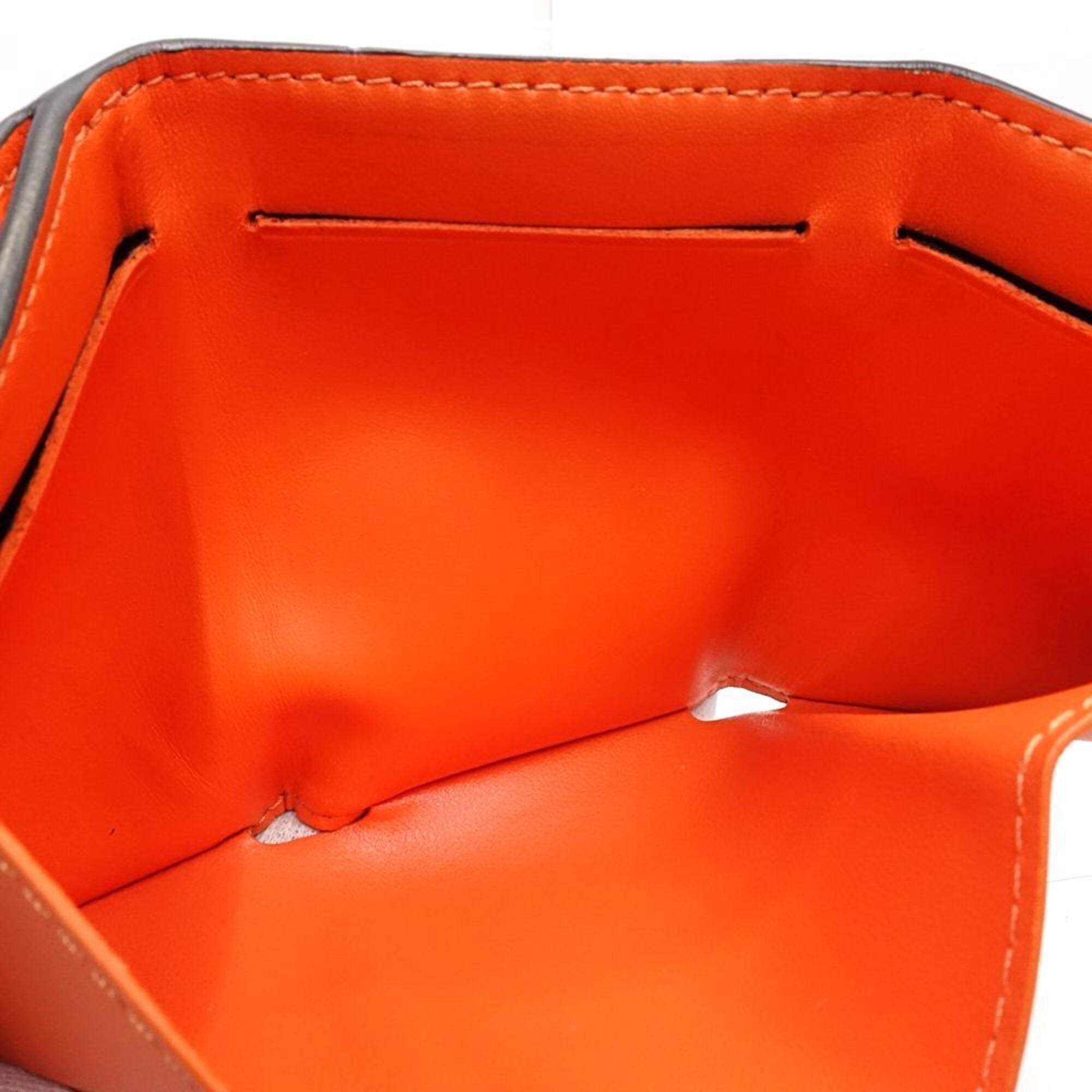 Louis Vuitton Taigarama Orange Leather Wallet (Tri-Fold) (Pre-Owned)