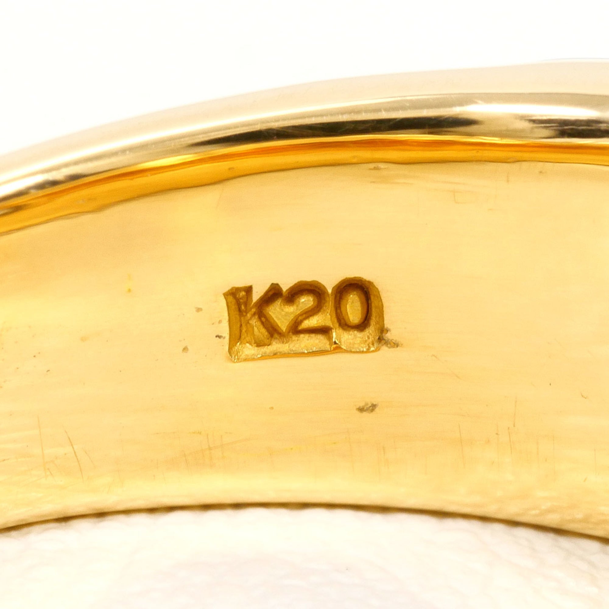 Unbranded White Yellow White Gold Yellow Gold (20K) Band Ring (Pre-Owned)