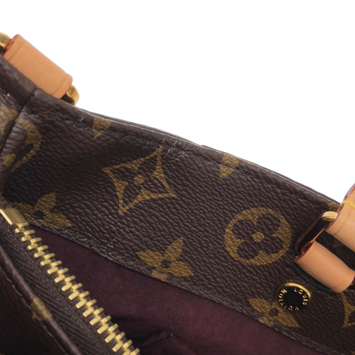 Louis Vuitton Brown Coated Canvas Handbag (Pre-Owned)