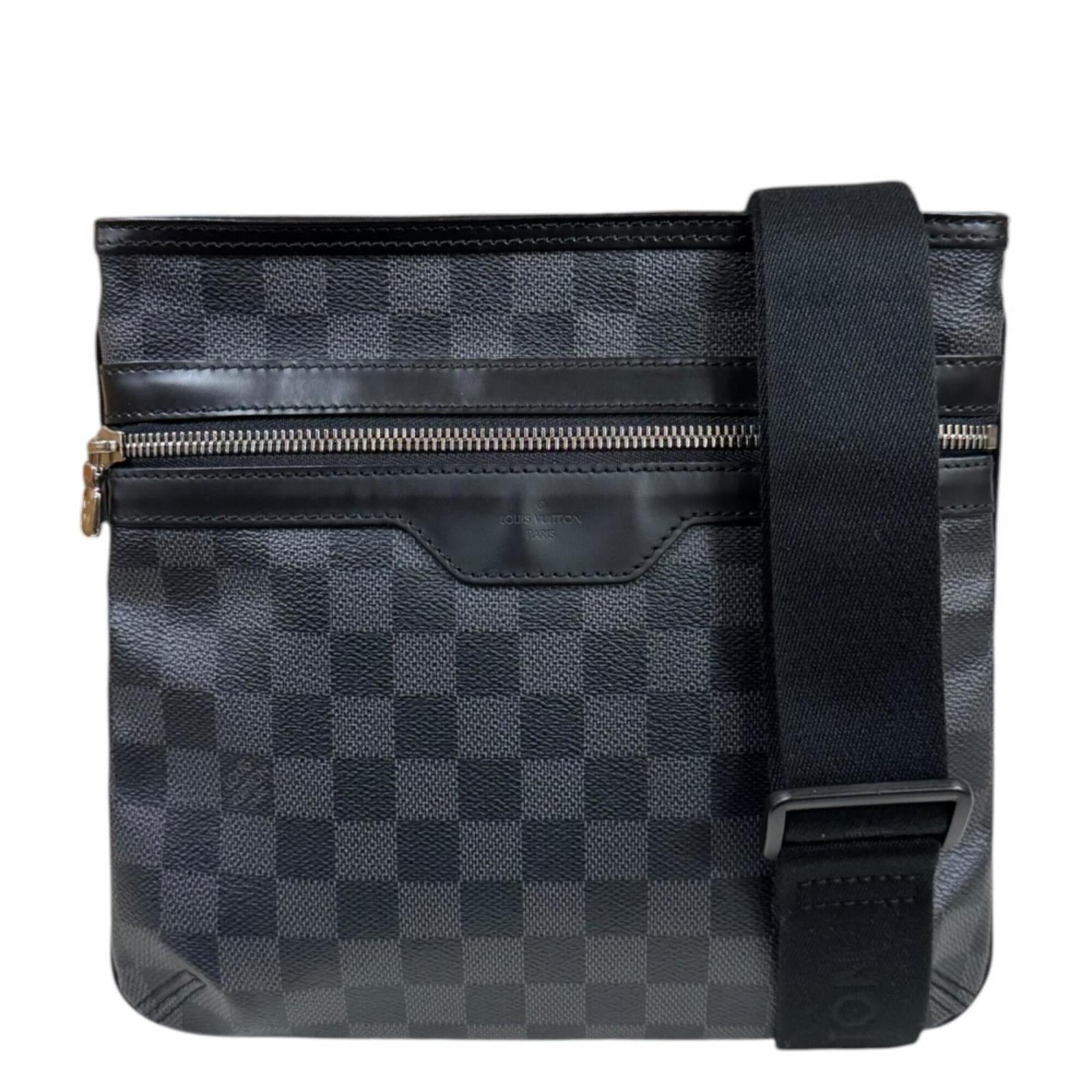 Louis Vuitton Damier Graphite Black Gray Damier Graphite Shoulder Bag (Pre-Owned)