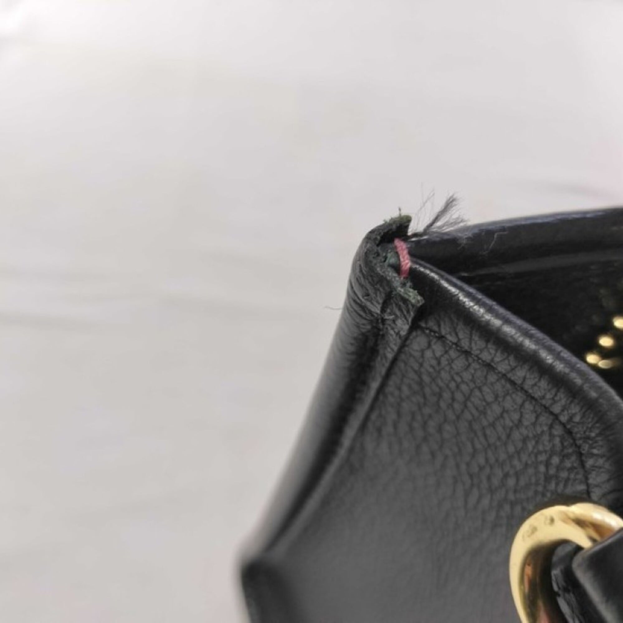 Coach Black Leather Handbag Shoulder Bag Tote Bag (Pre-Owned)
