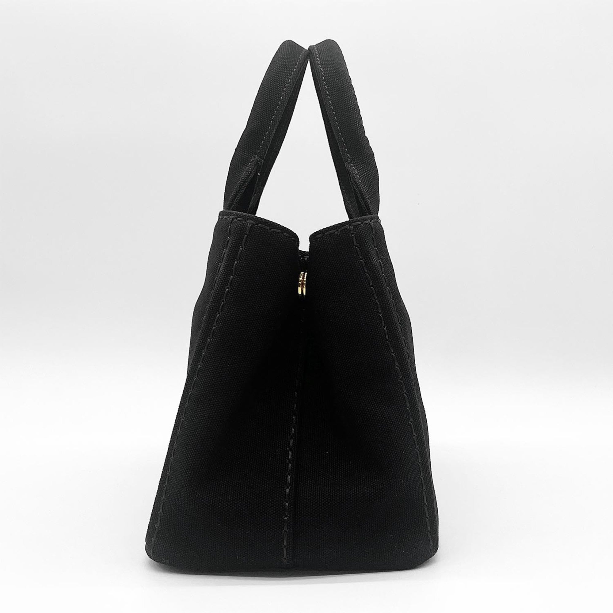 Prada Black Talco Canvas Tote Bag (Pre-Owned)