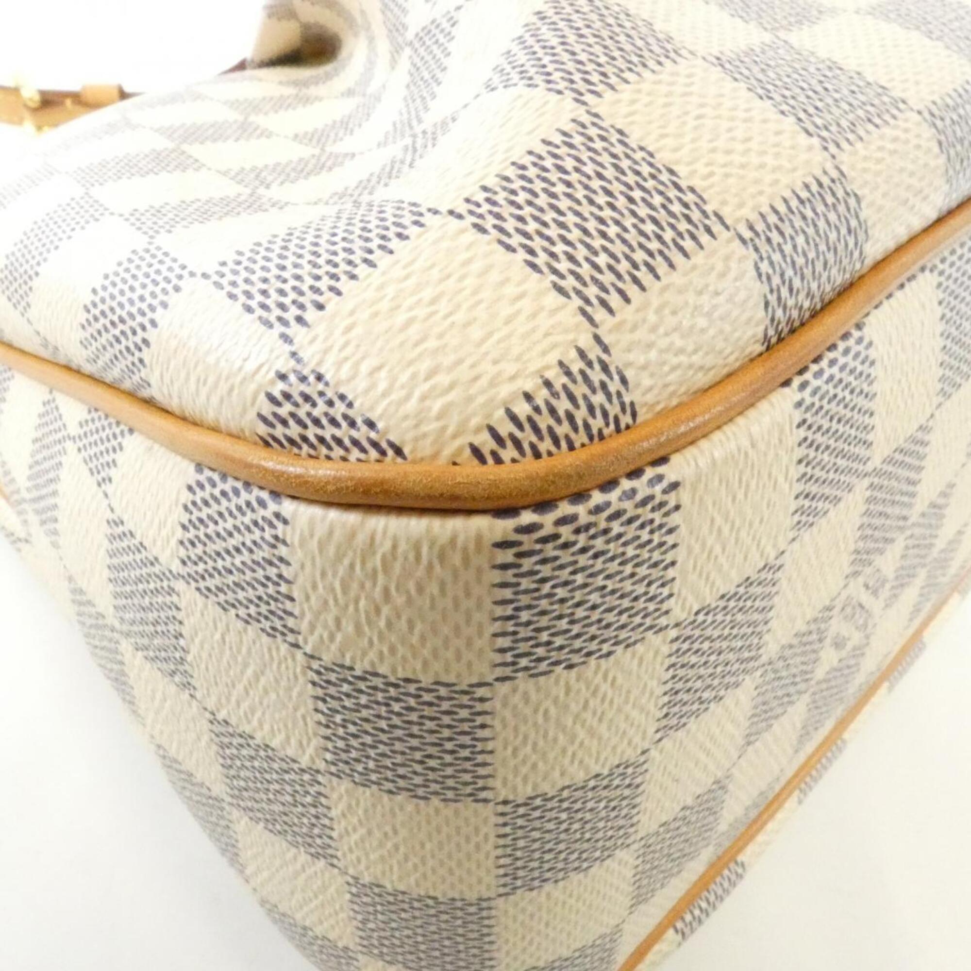 Louis Vuitton Azur White Coated Canvas Shoulder Bag (Pre-Owned)