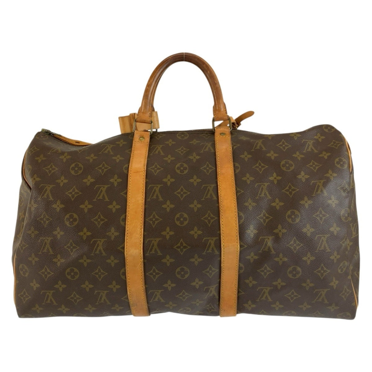 Louis Vuitton Brown Pvc Leather Boston Bag Handbag (Pre-Owned)