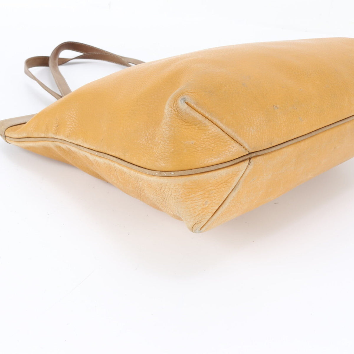 Loewe Brown Orange Leather Handbag Shoulder Bag Tote Bag (Pre-Owned)