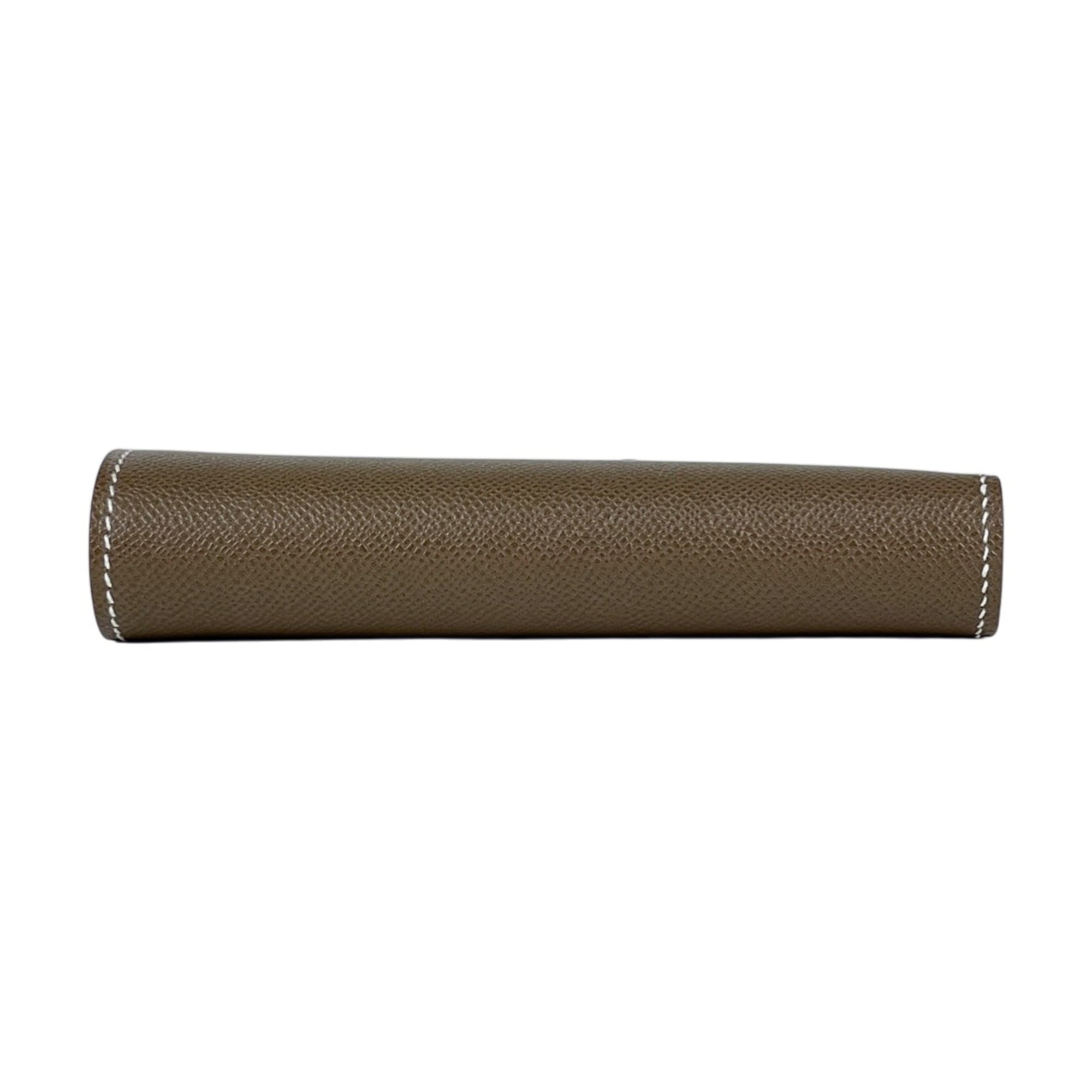 Hermes Bearn Etoupe Gray Leather Wallet (Bi-Fold) (Pre-Owned)