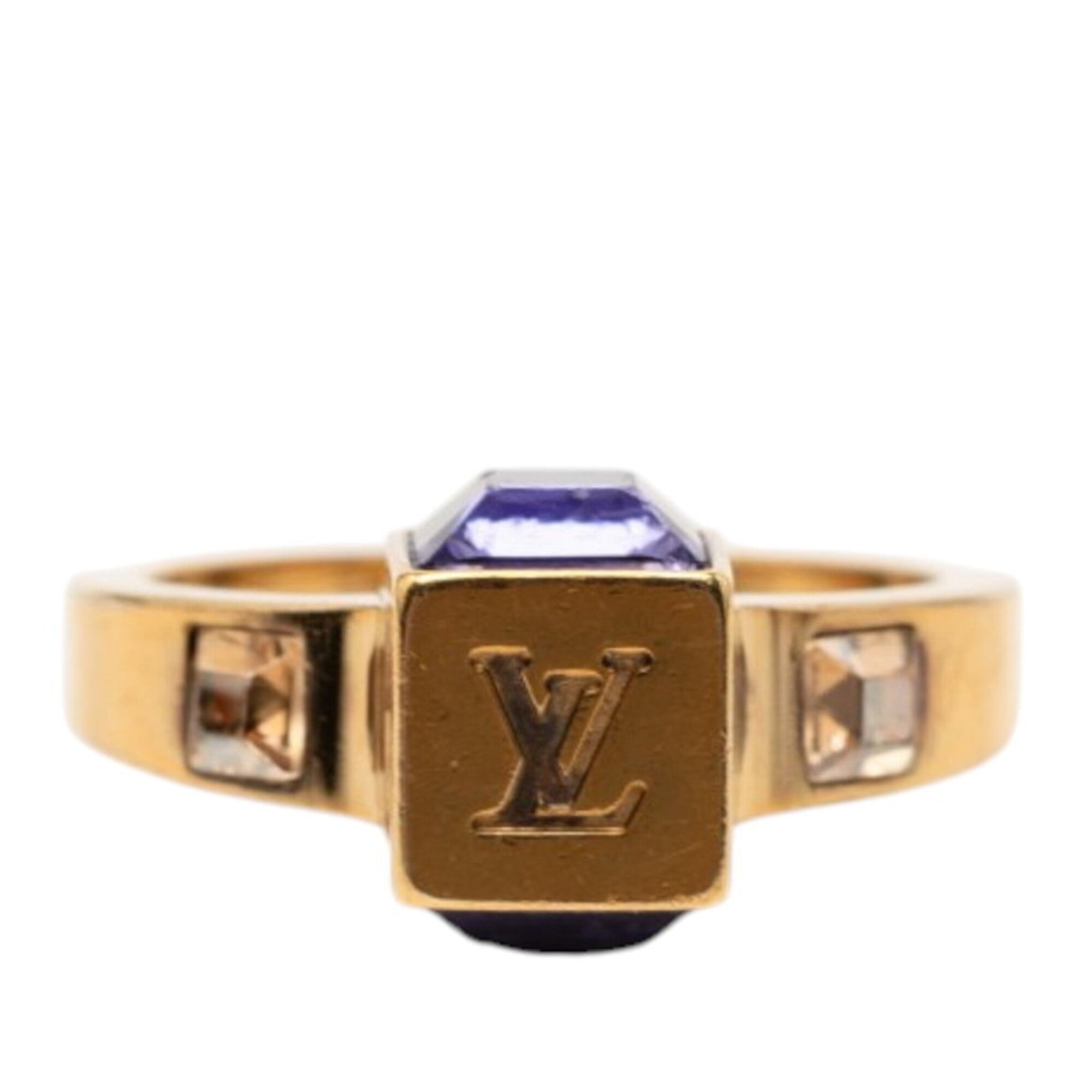 Louis Vuitton Gold Plating Band Ring (Pre-Owned)