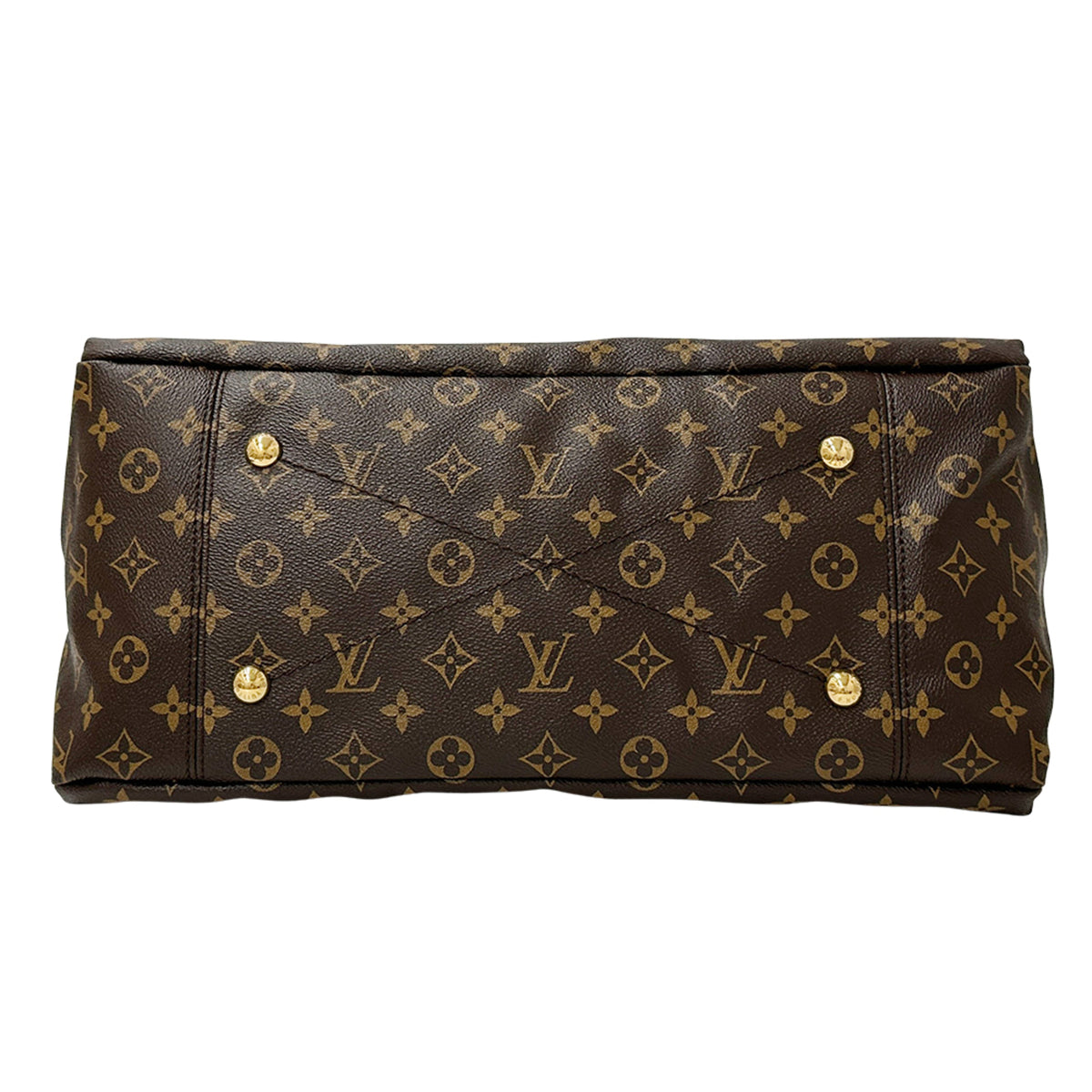 Louis Vuitton Brown Monogram Canvas Handbag Shoulder Bag (Pre-Owned)