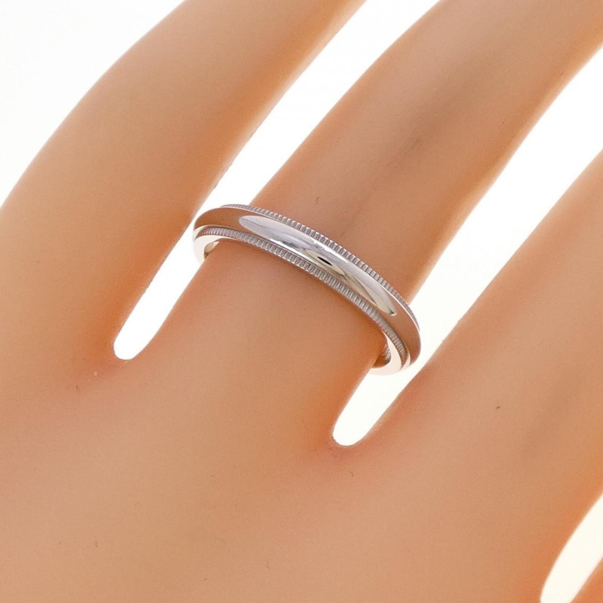Tiffany Platinum Platinum 950 Band Ring (Pre-Owned)