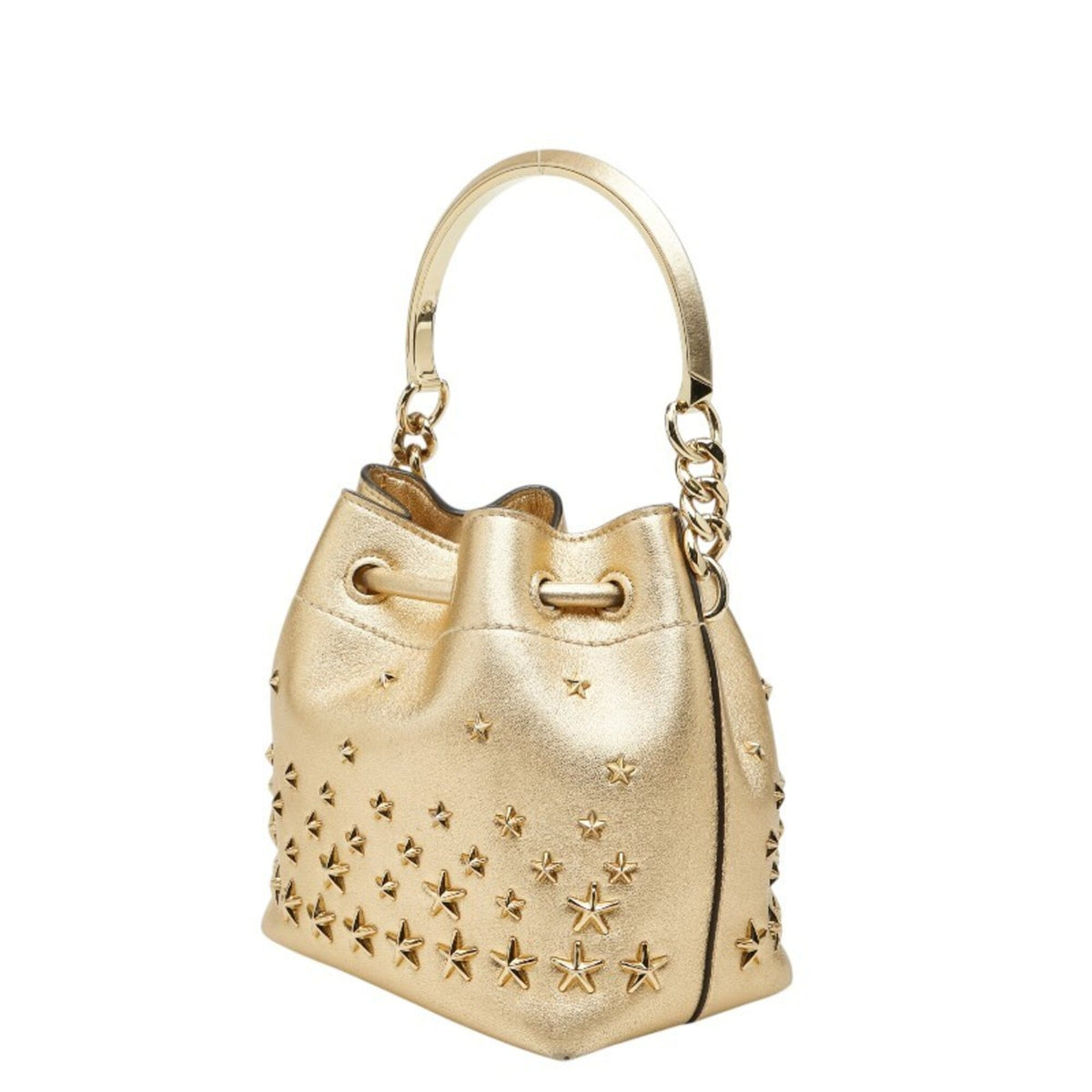 Jimmy Choo Leather Handbag Shoulder Bag (Pre-Owned)