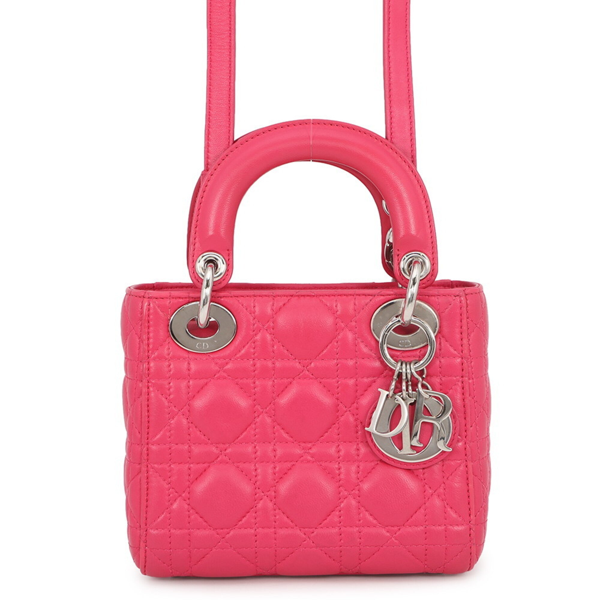 Christian Dior Pink Leather Handbag (Pre-Owned)