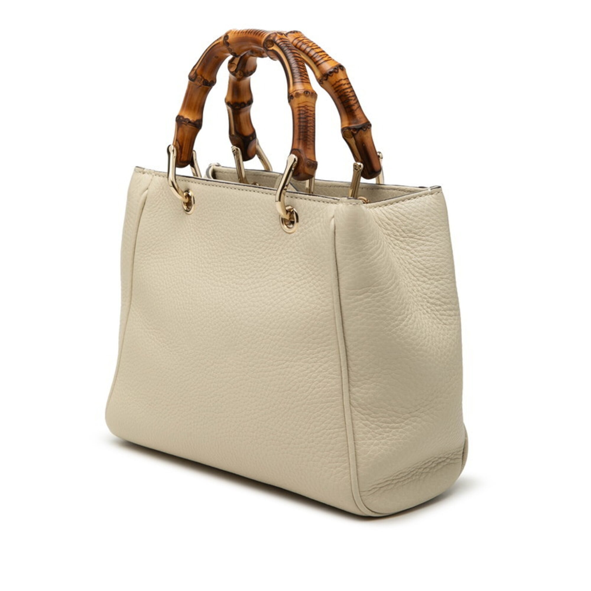 Gucci Ivory White Leather Handbag Shoulder Bag (Pre-Owned)