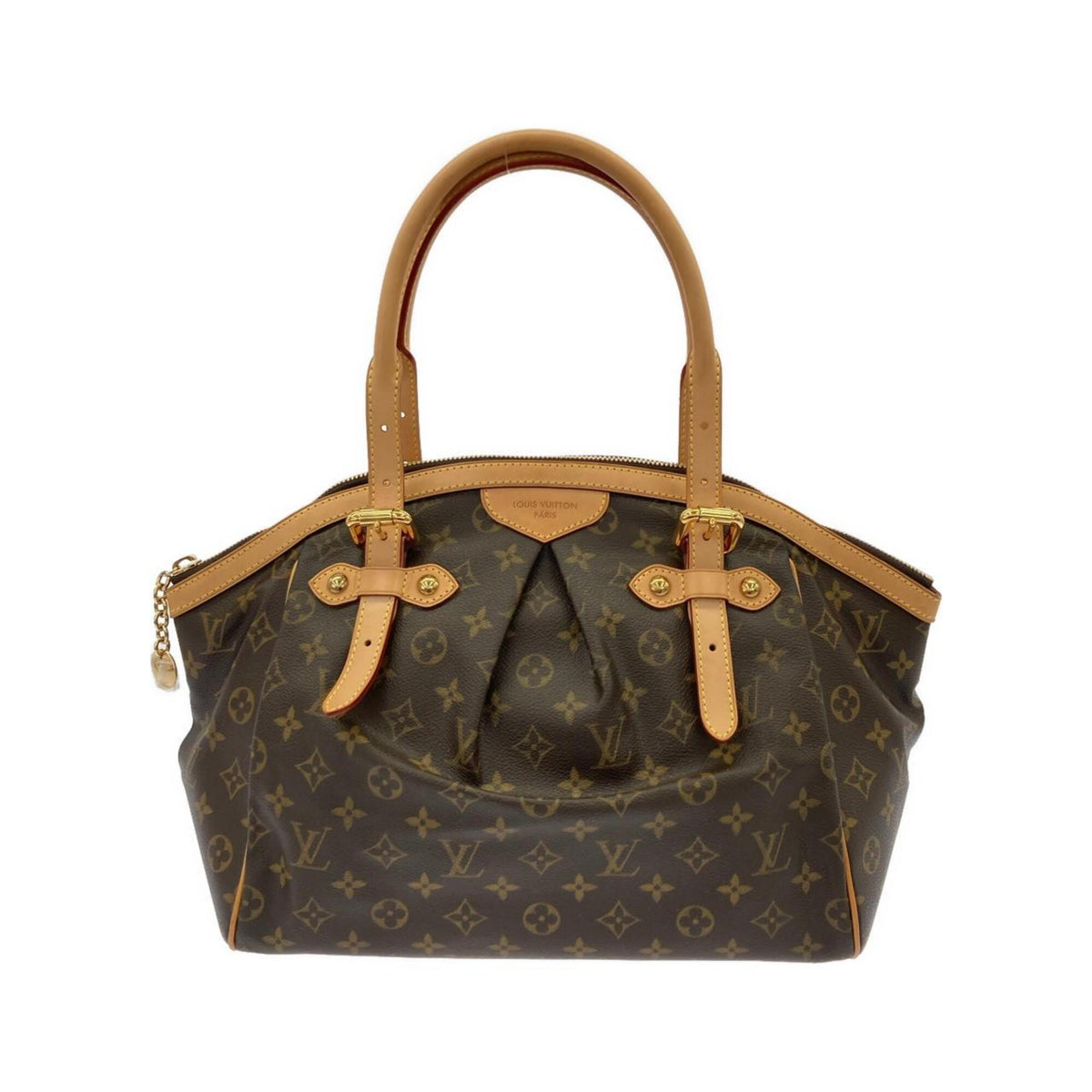 Louis Vuitton Marron Coated Canvas Shoulder Bag (Pre-Owned)