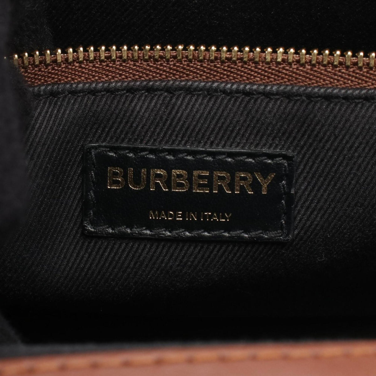 Burberry Black Brown Multi-Color Coated Canvas Leather Handbag (Pre-Owned)