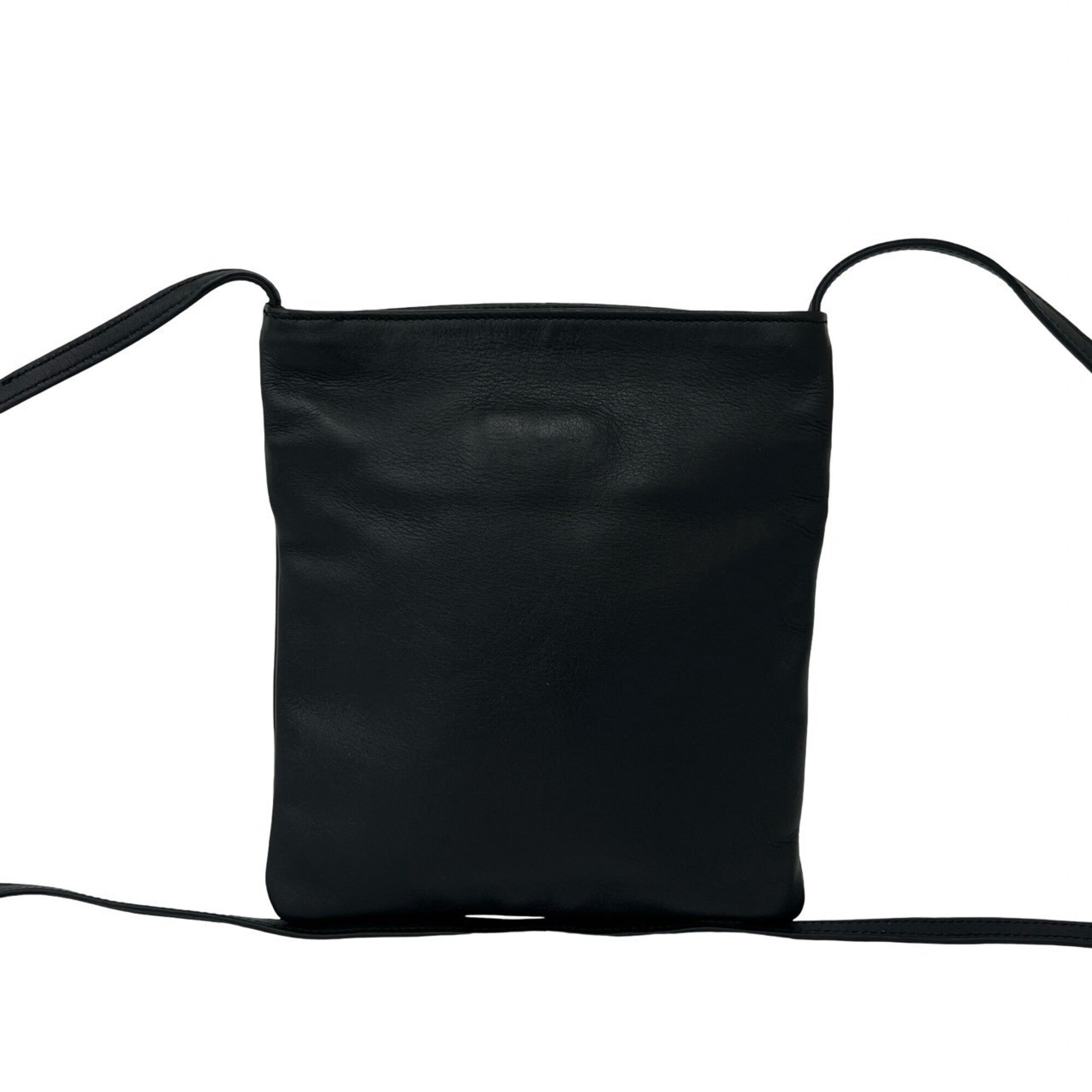 Loewe Black Leather Pochette Shoulder Bag (Pre-Owned)