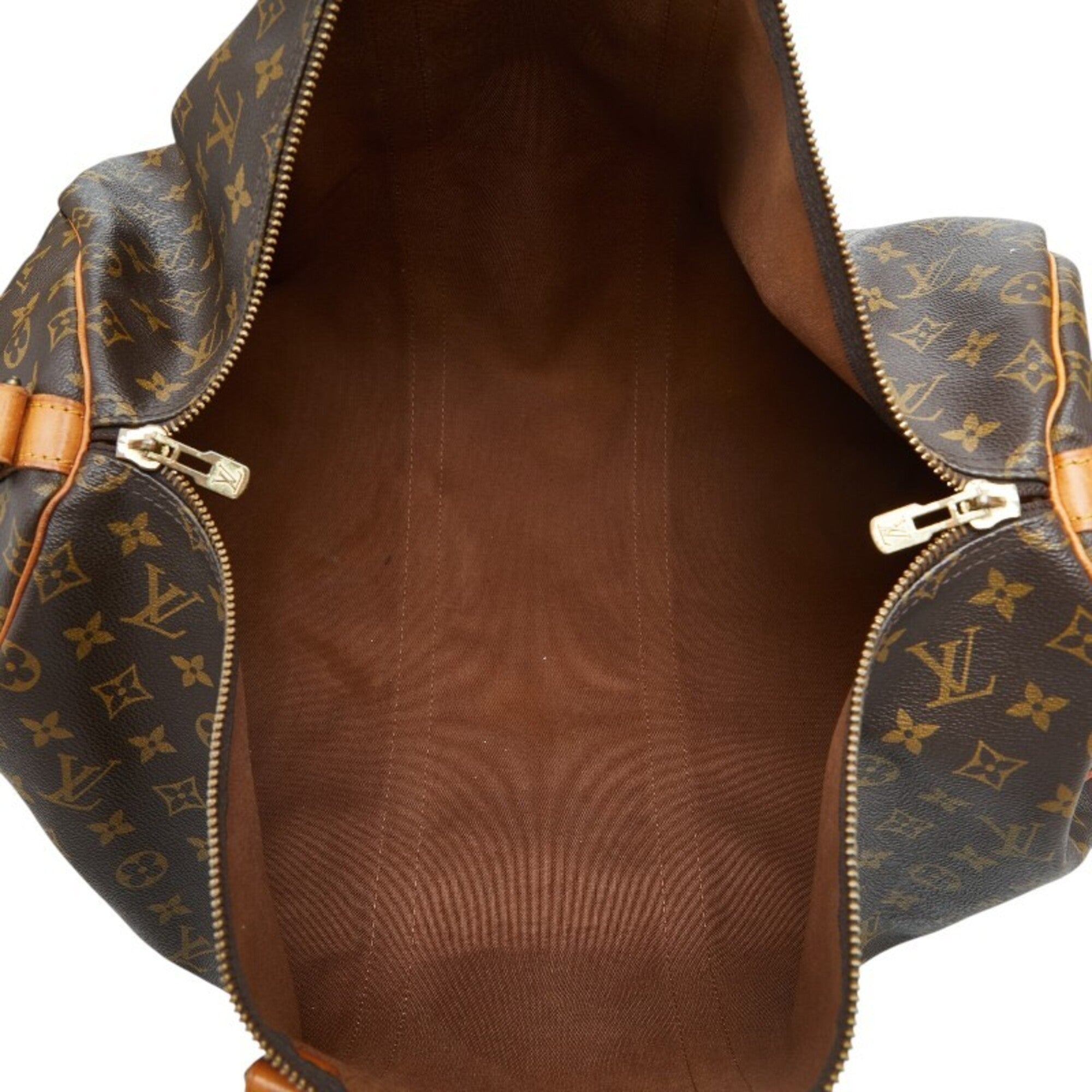 Louis Vuitton Brown Pvc Leather Boston Bag Shoulder Bag (Pre-Owned)