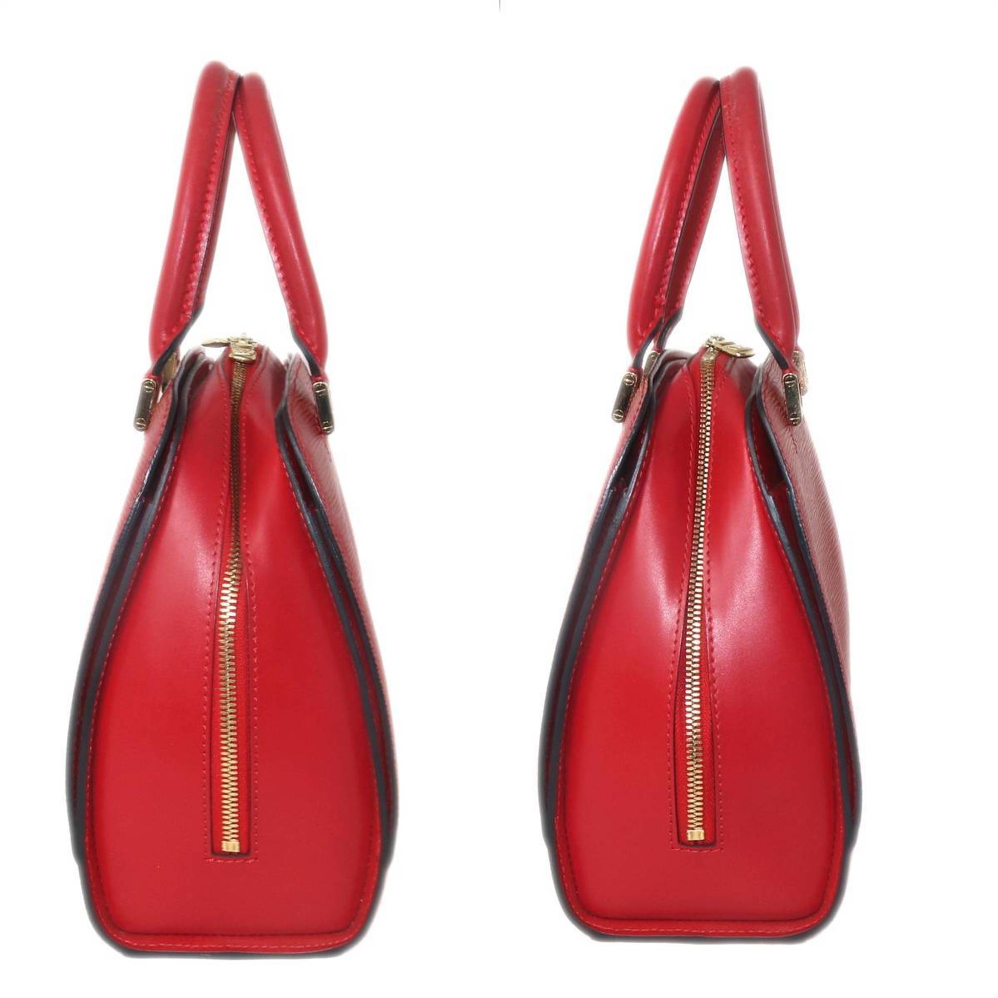 Louis Vuitton Red Color Leather Handbag (Pre-Owned)