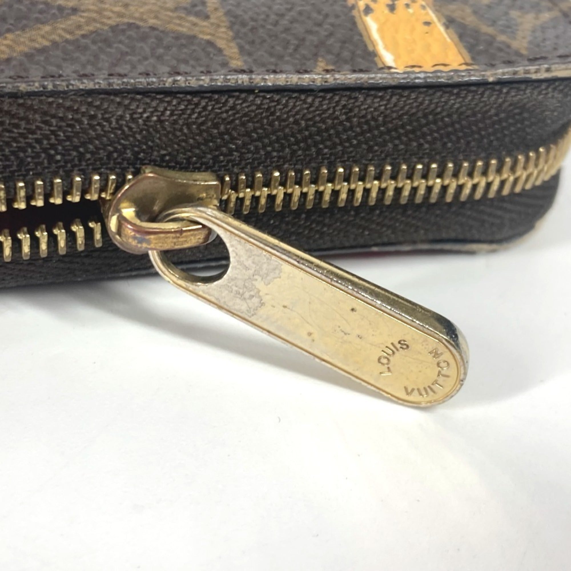 Louis Vuitton Monogram Brown Pink Monogram Coin Purse/Coin Case (Pre-Owned)