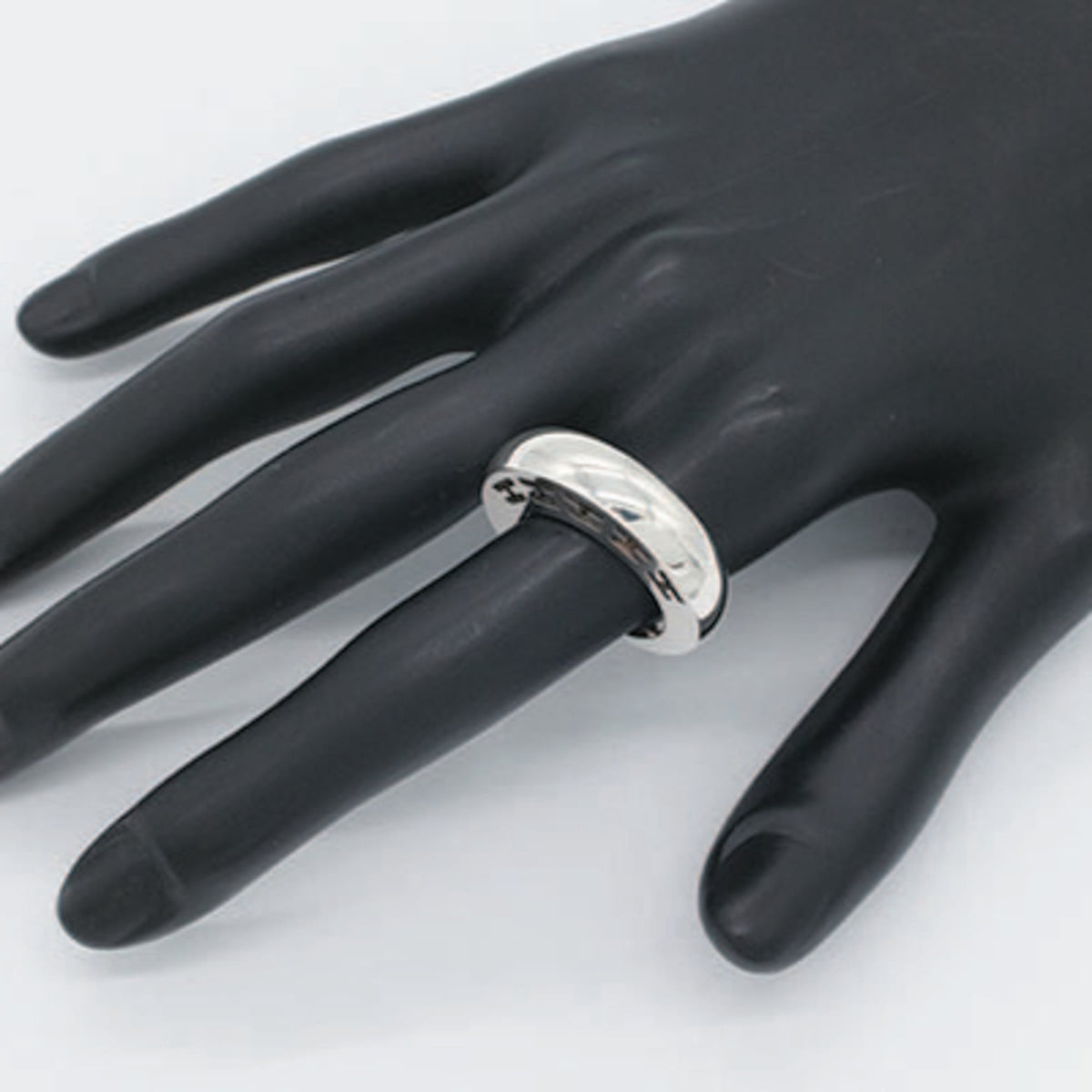 Hermes Sterling Silver 925 Band Ring (Pre-Owned)