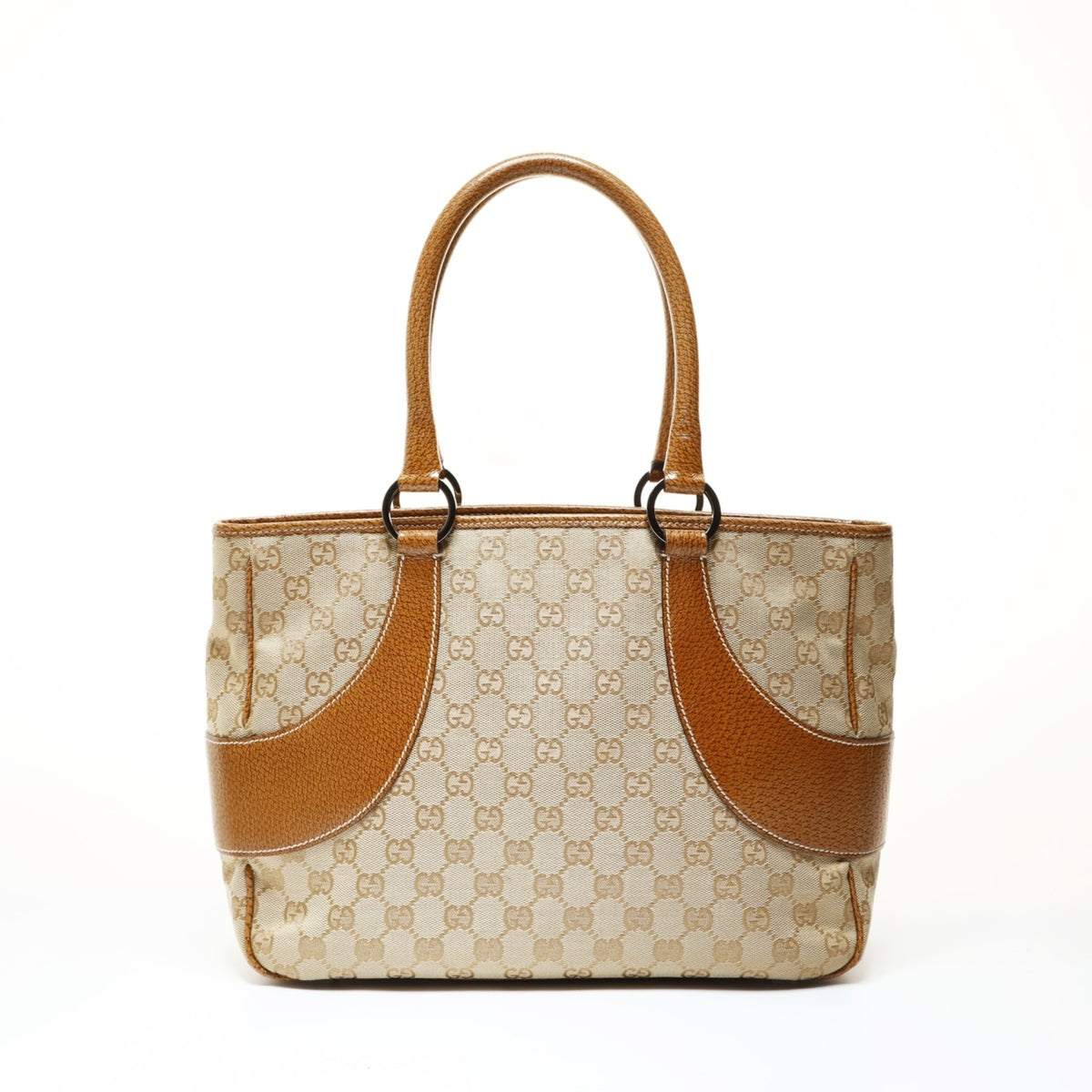 Gucci Beige Gg Canvas Tote Bag (Pre-Owned)