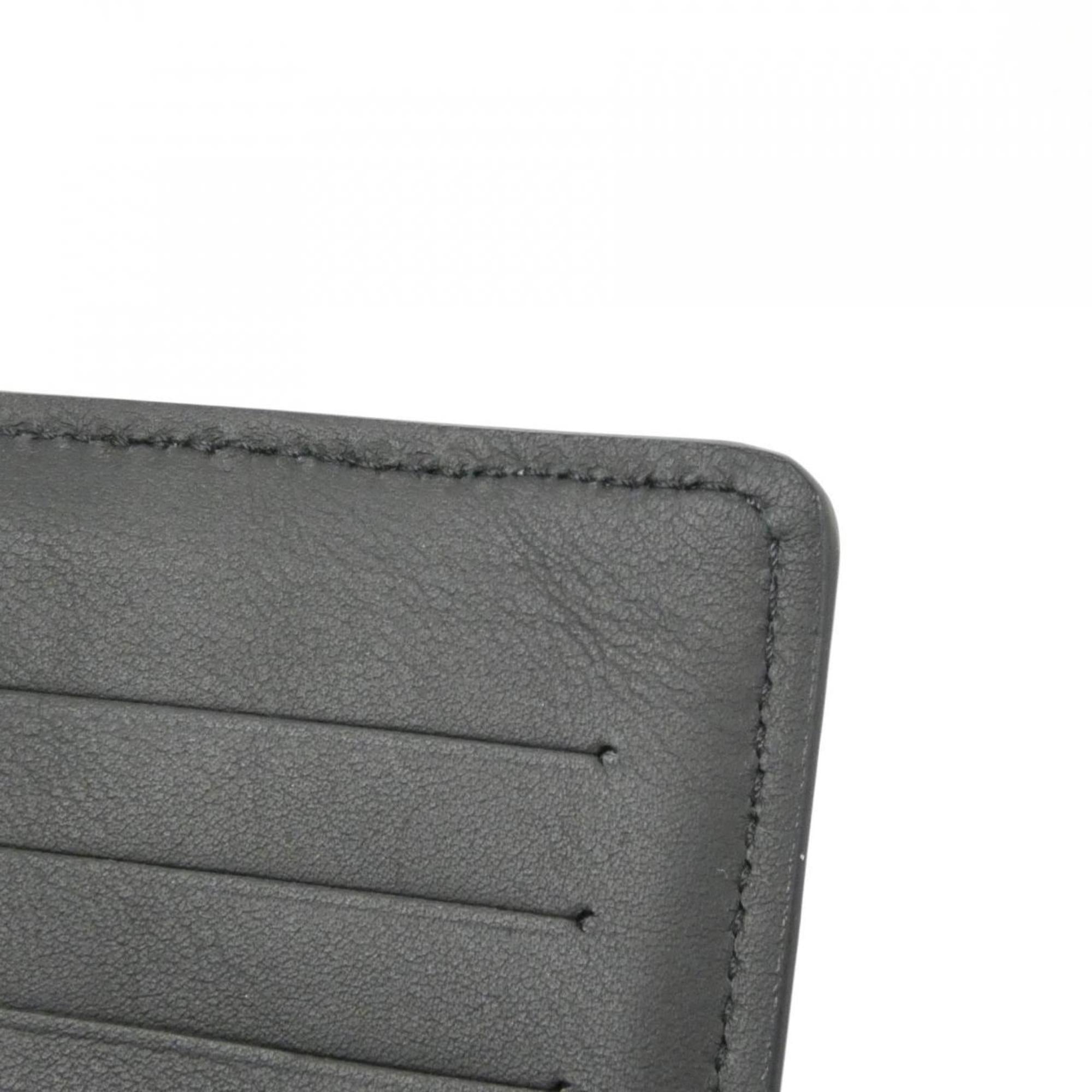 Louis Vuitton Taurillon Black Leather Long Wallet (Bi-Fold) (Pre-Owned)