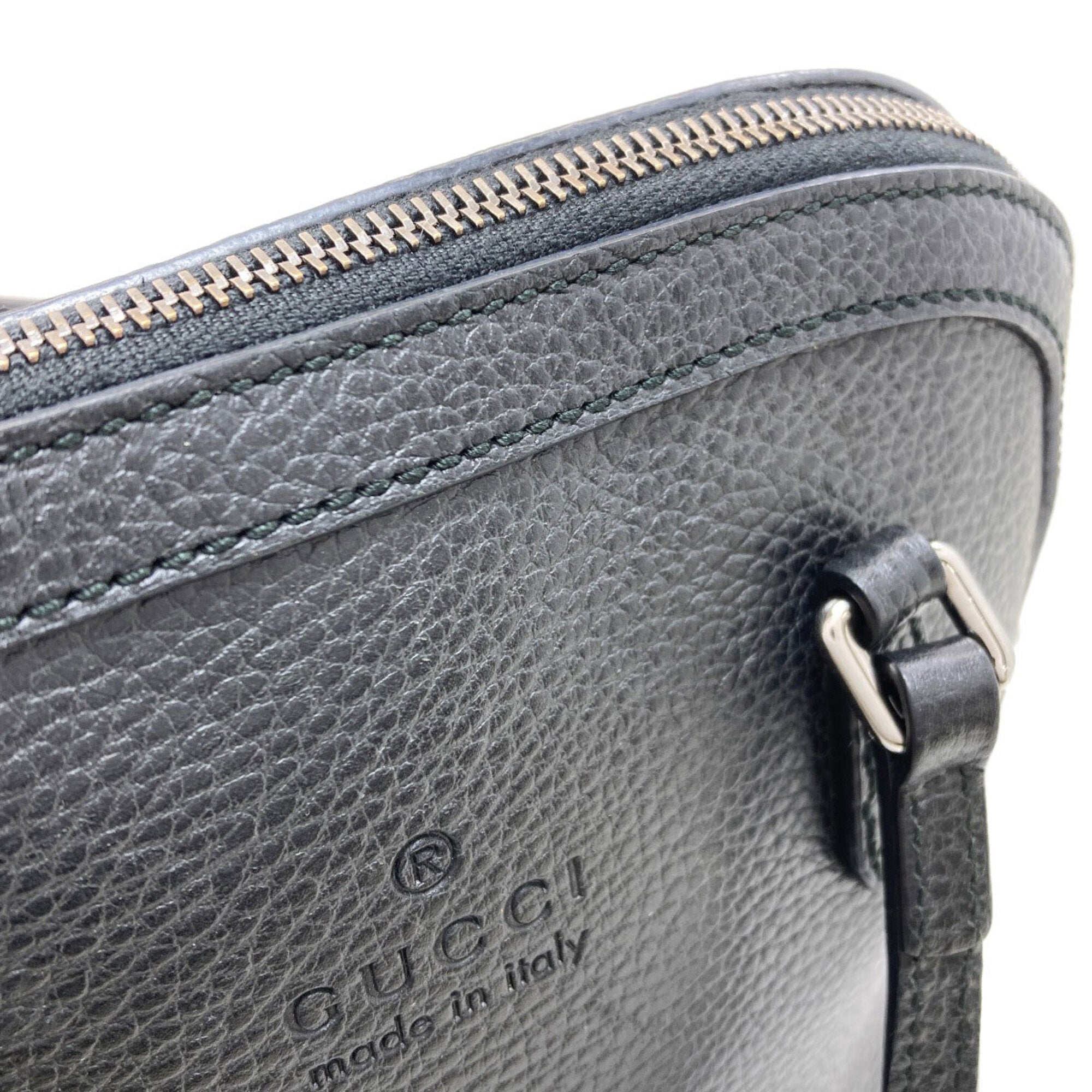 Gucci Black Leather Handbag (Pre-Owned)