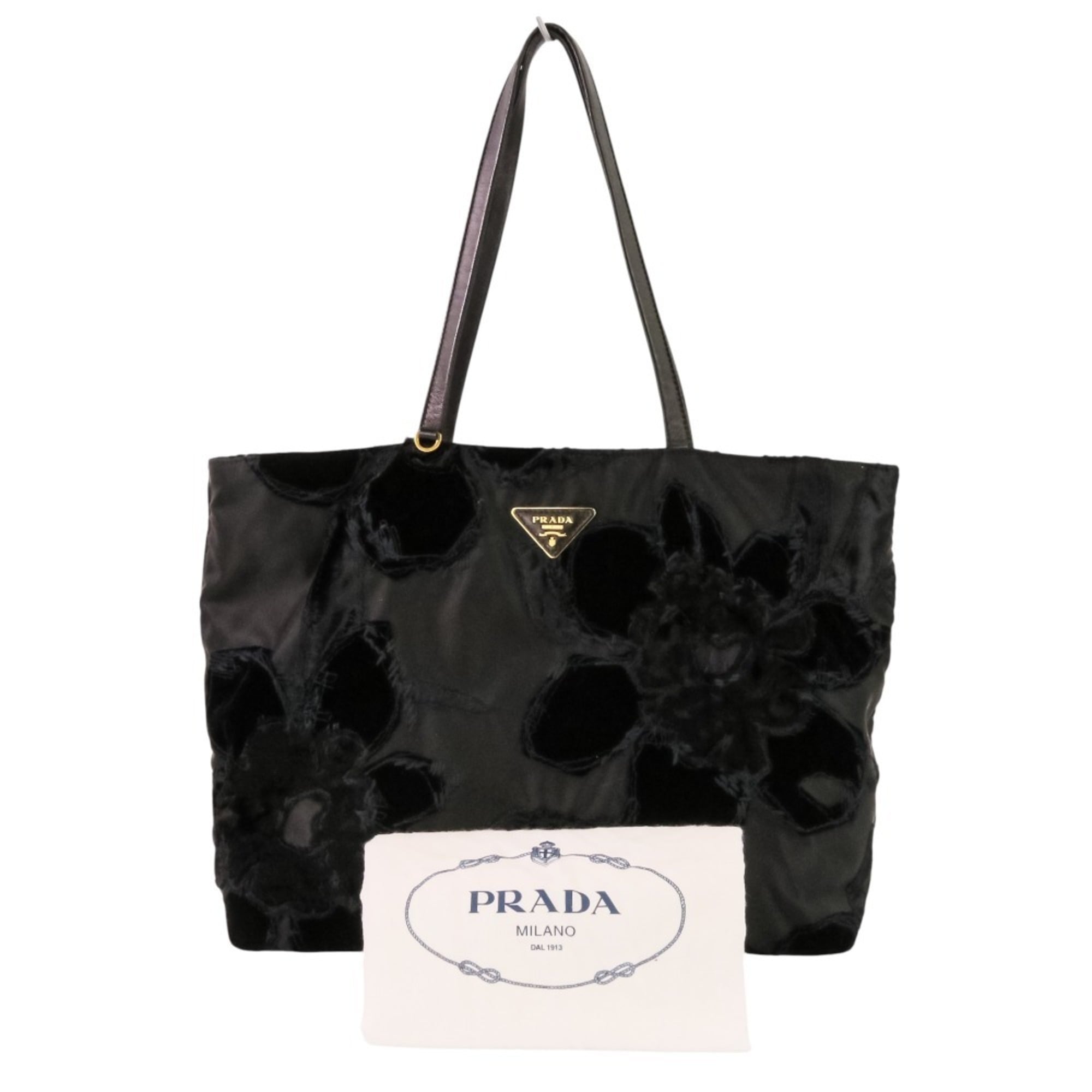 Prada Black Nylon Tote Bag (Pre-Owned)