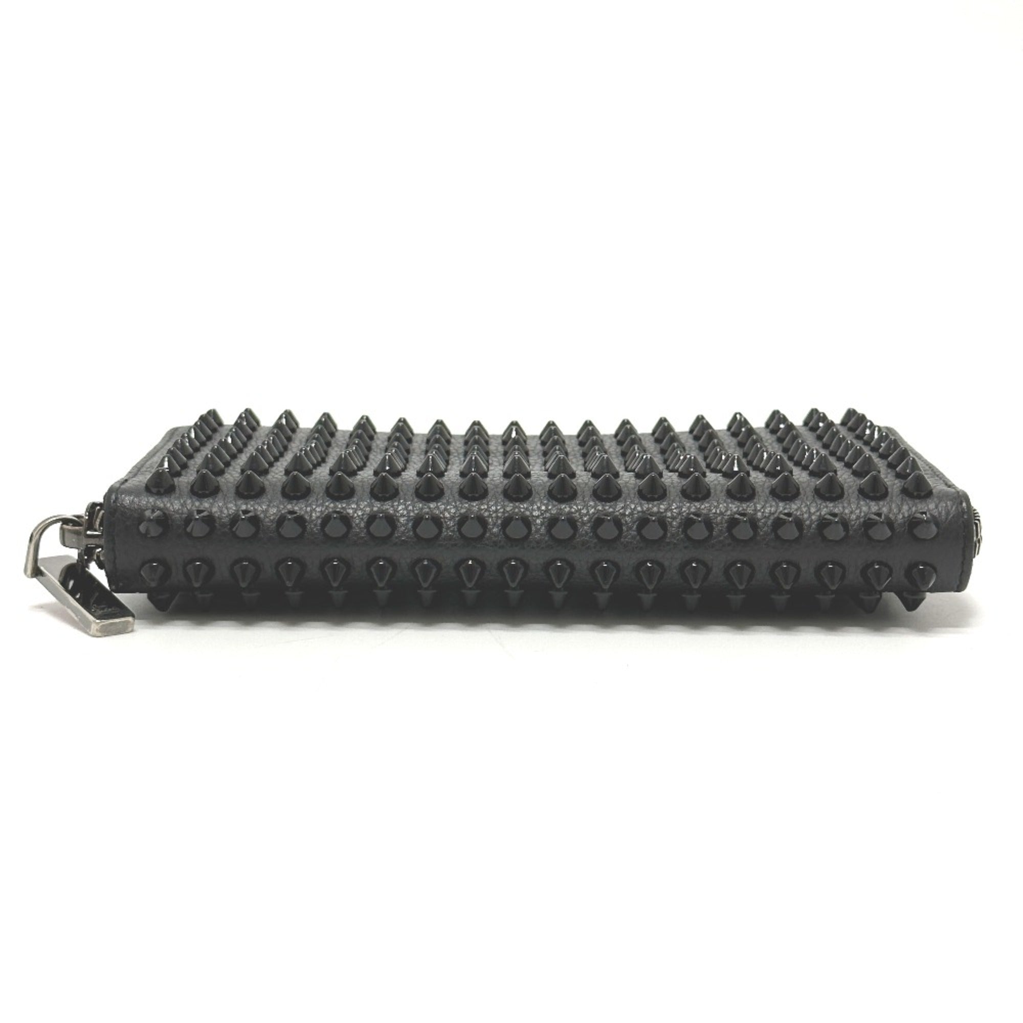 Christian Louboutin Black Leather Long Wallet (Bi-Fold) (Pre-Owned)