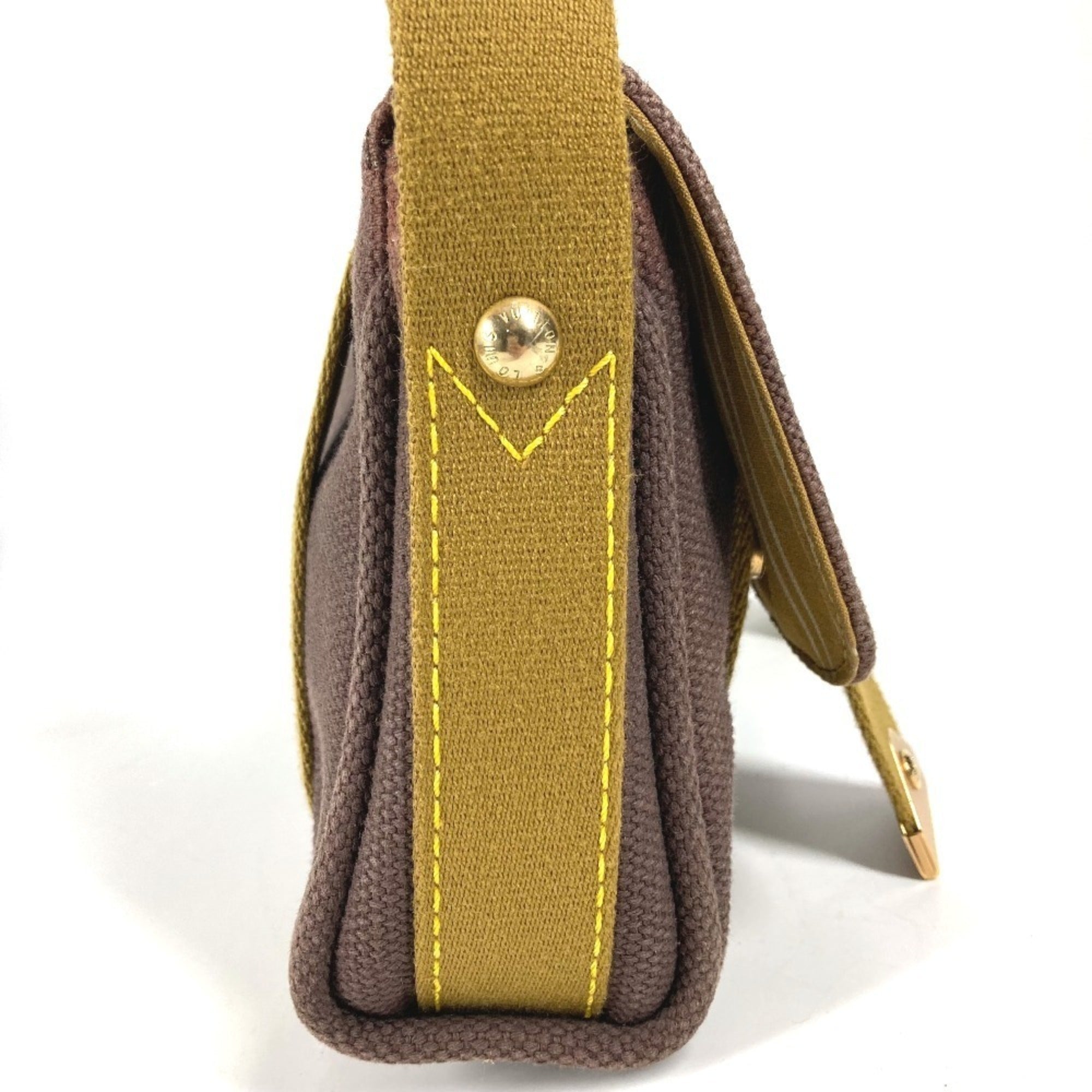 Louis Vuitton Brown Canvas Pochette Shoulder Bag (Pre-Owned)