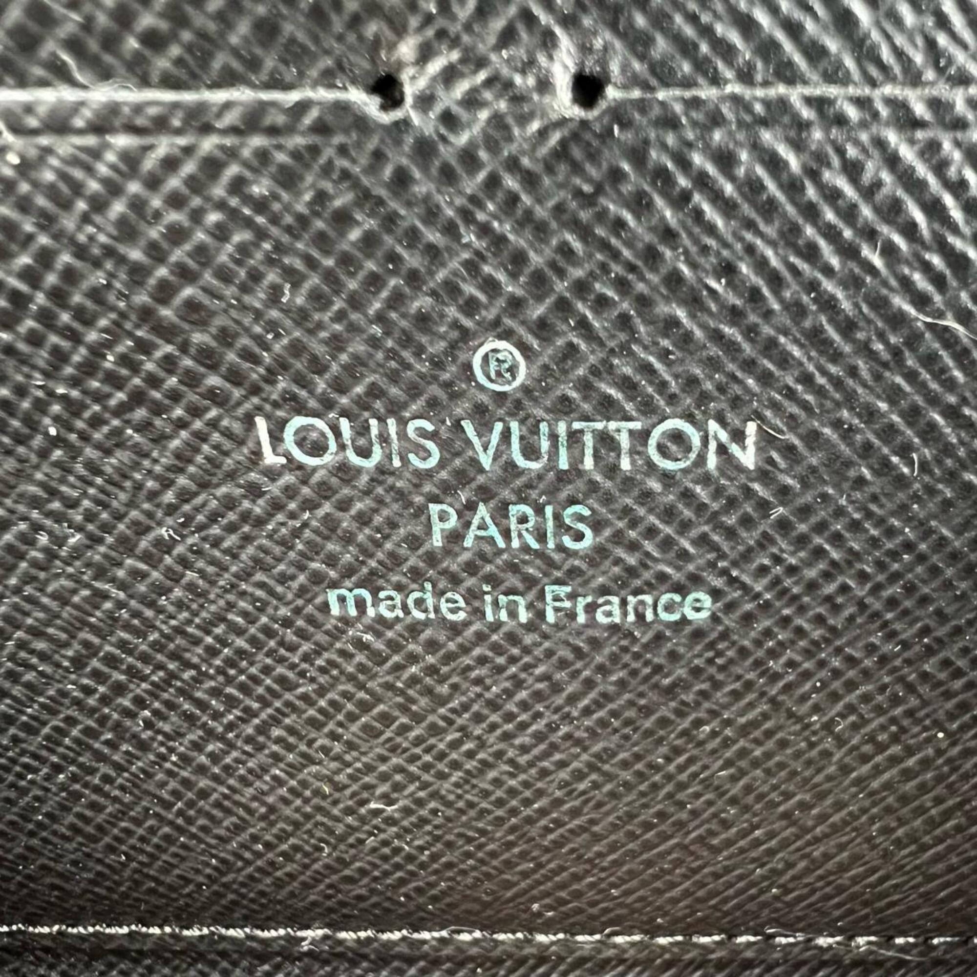 Louis Vuitton Black Brown Noir Monogram Canvas Long Wallet (Bi-Fold) (Pre-Owned)