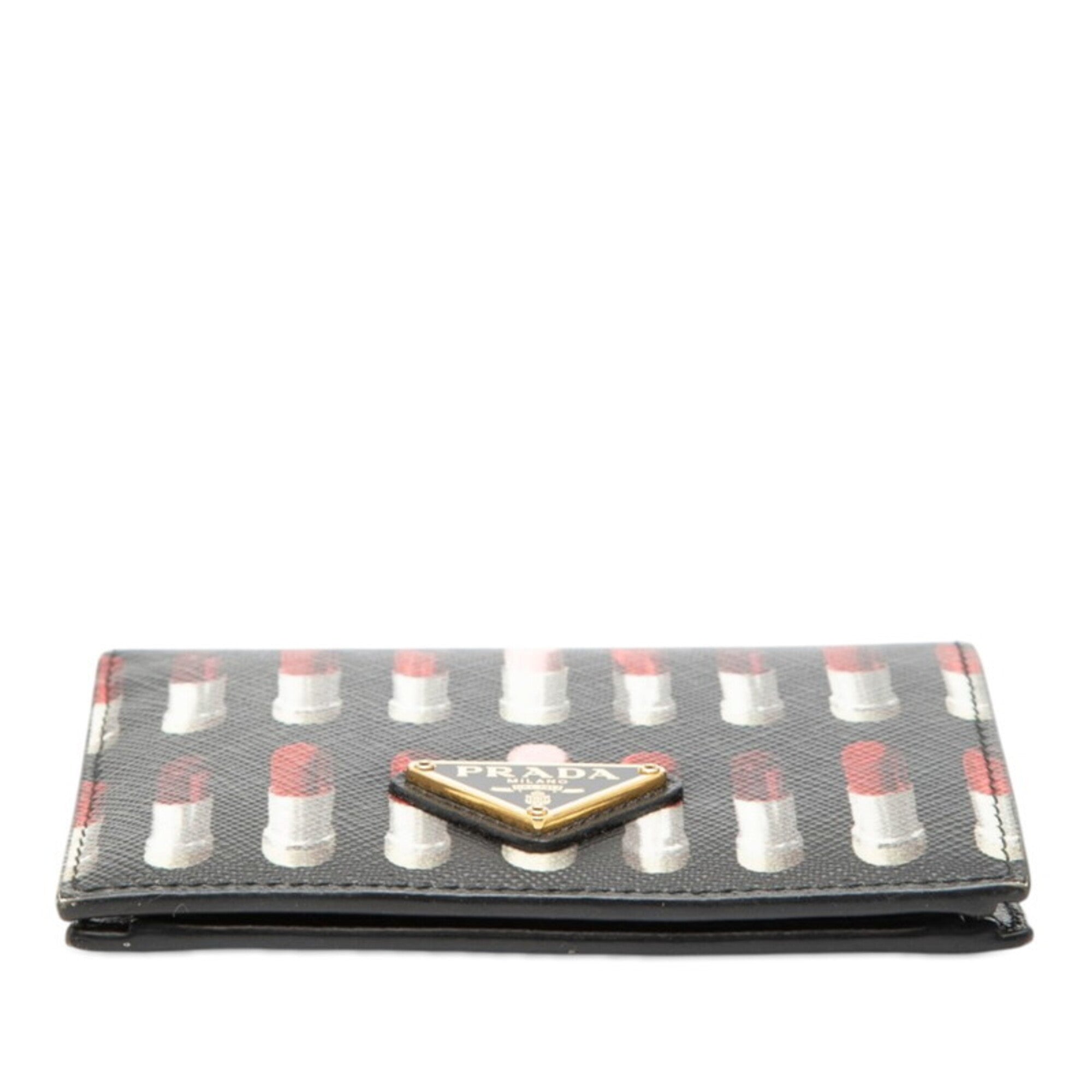 Prada Black Leather Wallet (Bi-Fold) (Pre-Owned)