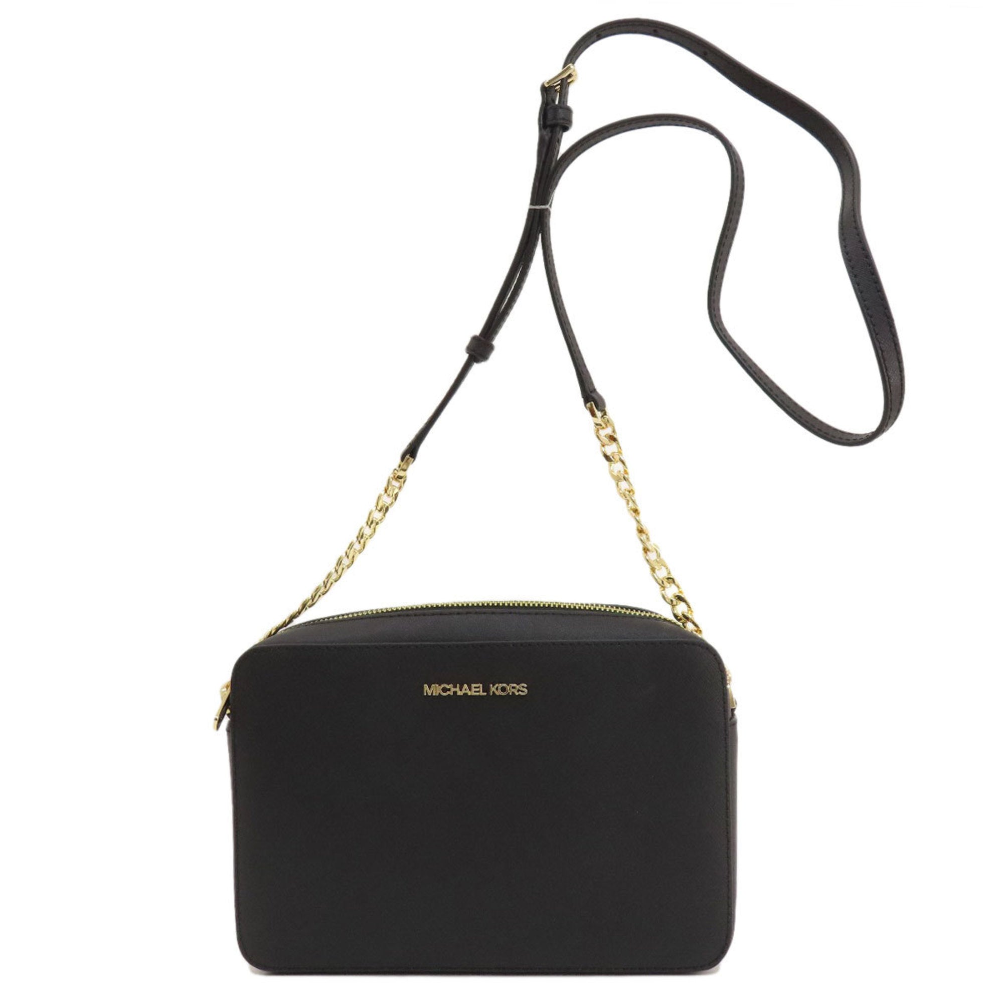 Michael Kors Black Leather Shoulder Bag (Pre-Owned)