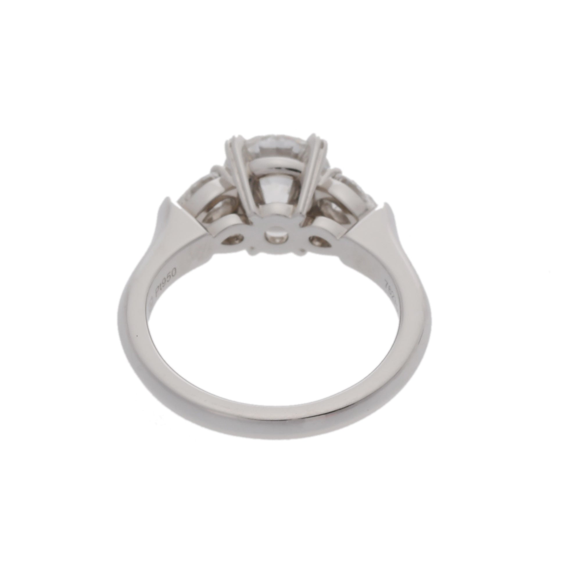 Harry Winston Silver Platinum Band Ring (Pre-Owned)