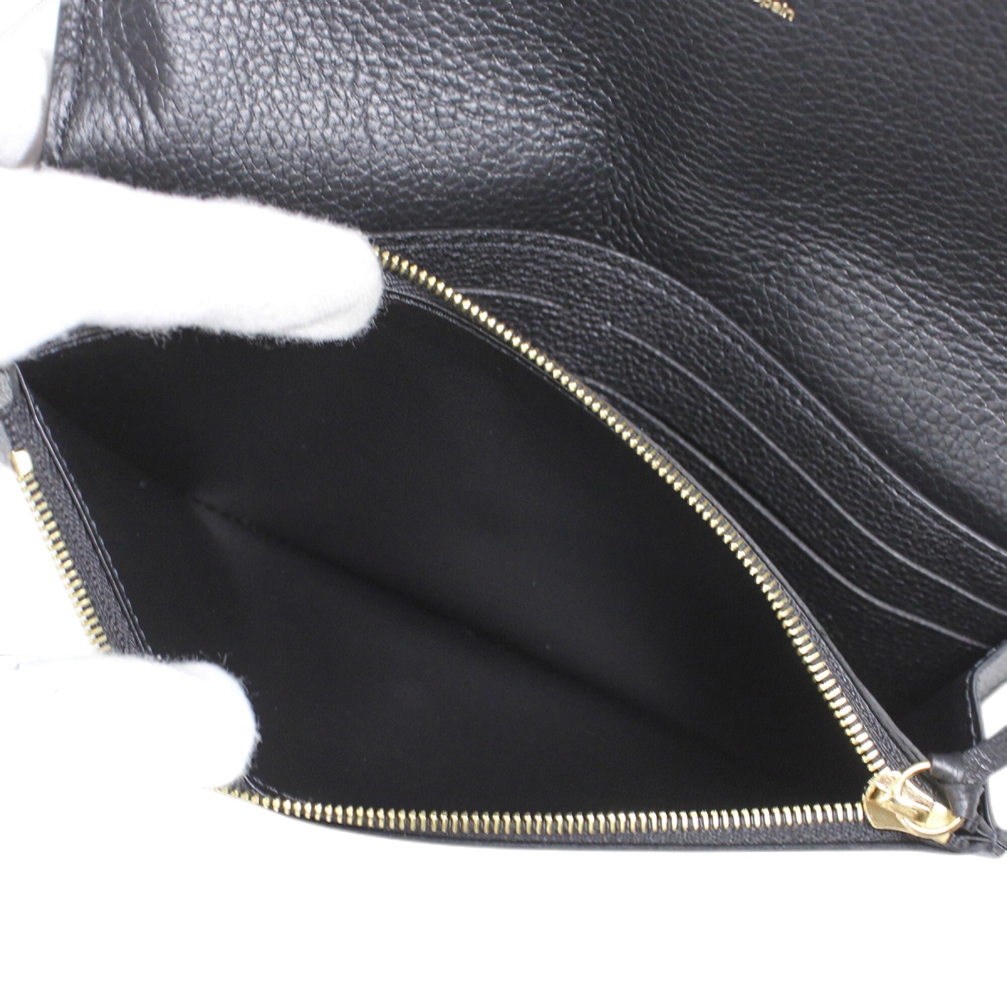 Louis Vuitton Beige Black Monogram Monogram Empreinte Wallet (Bi-Fold) (Pre-Owned)