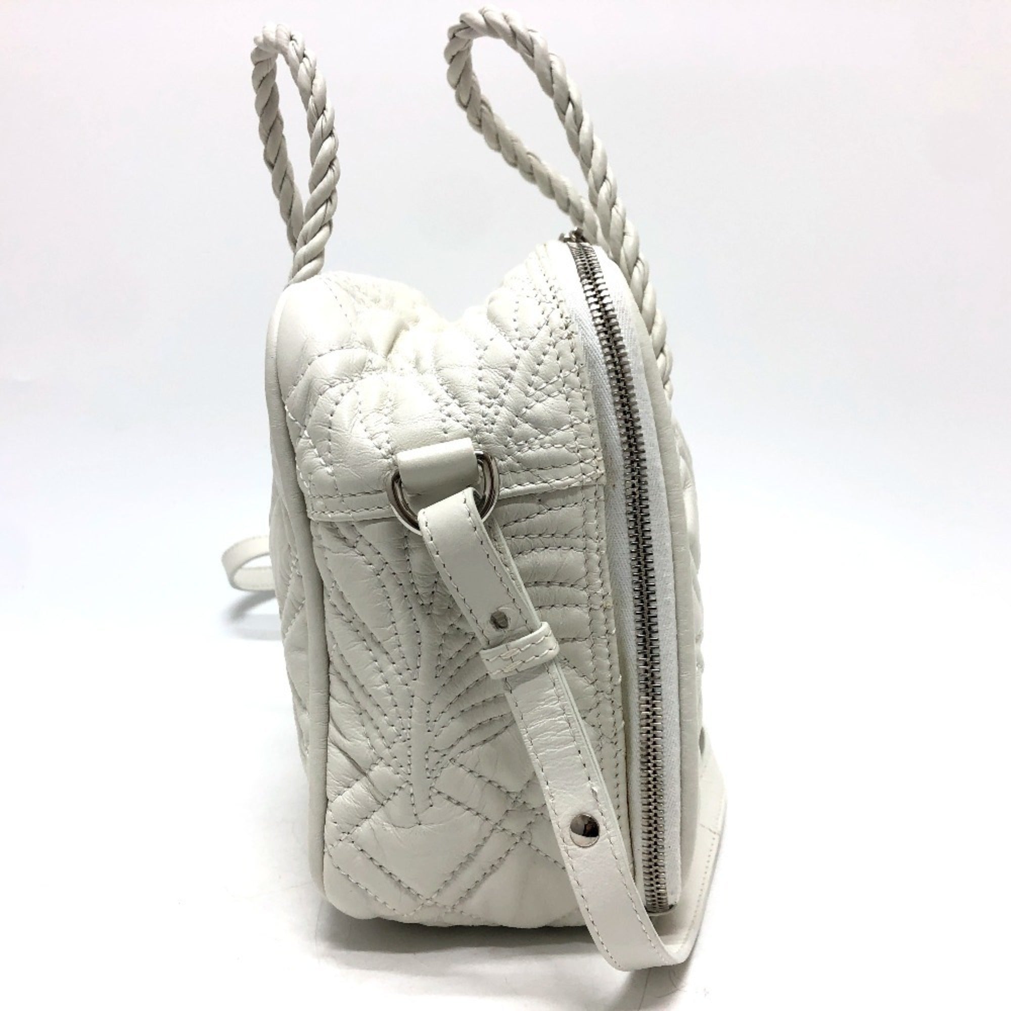 Balenciaga White Leather Handbag (Pre-Owned)