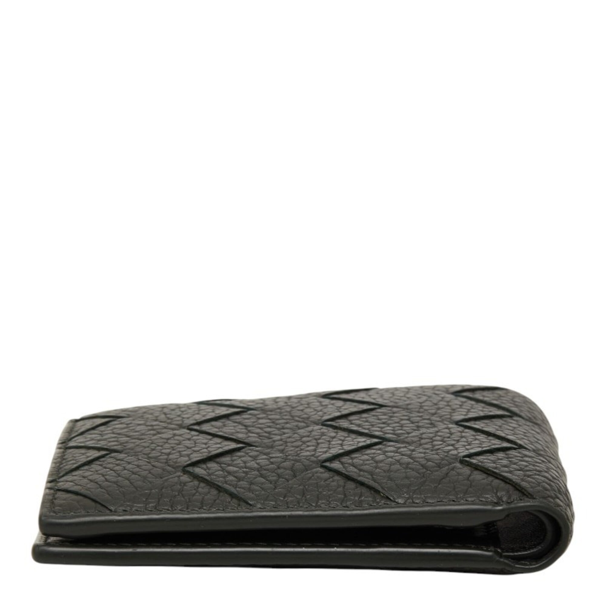 Bottega Veneta Dark Green Leather Wallet (Bi-Fold) (Pre-Owned)