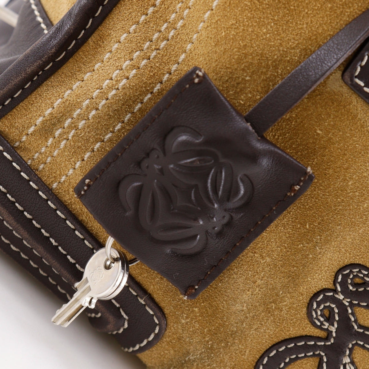 Loewe Amazona Brown Suede Handbag (Pre-Owned)