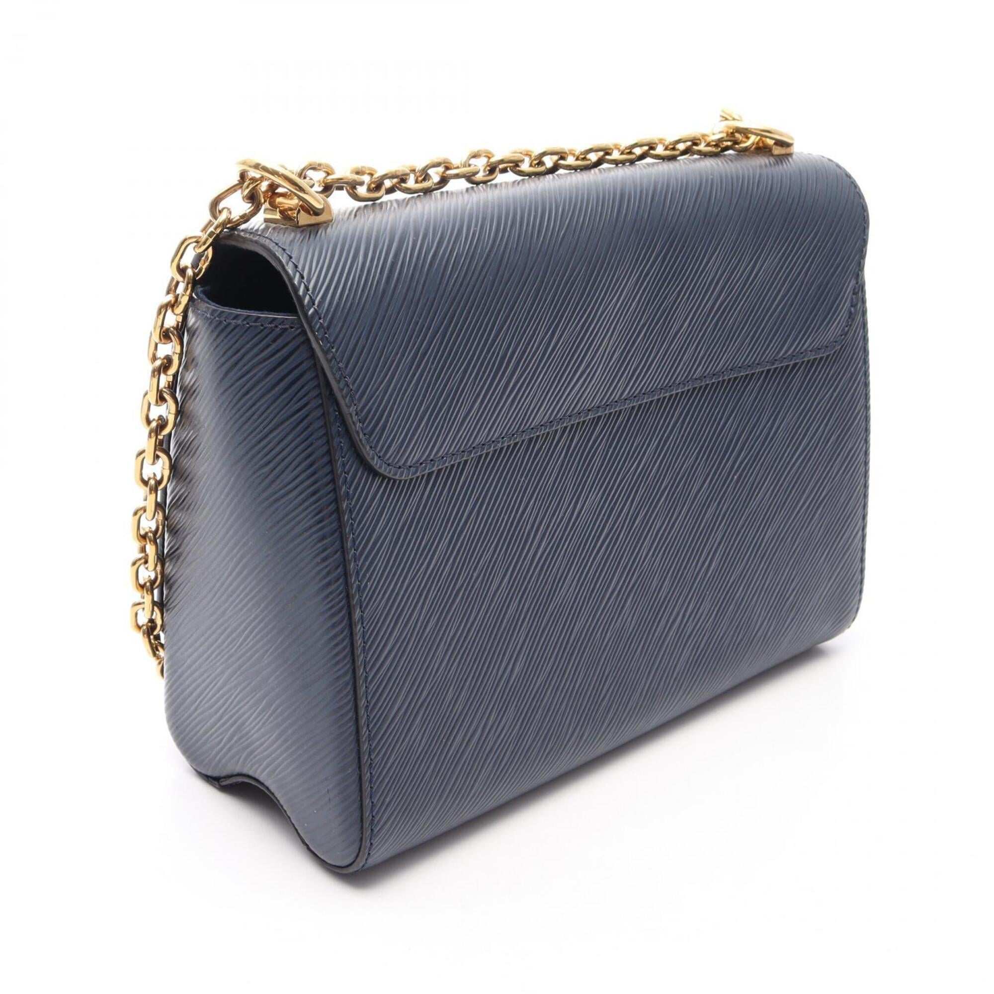 Louis Vuitton Navy Leather Handbag Shoulder Bag (Pre-Owned)
