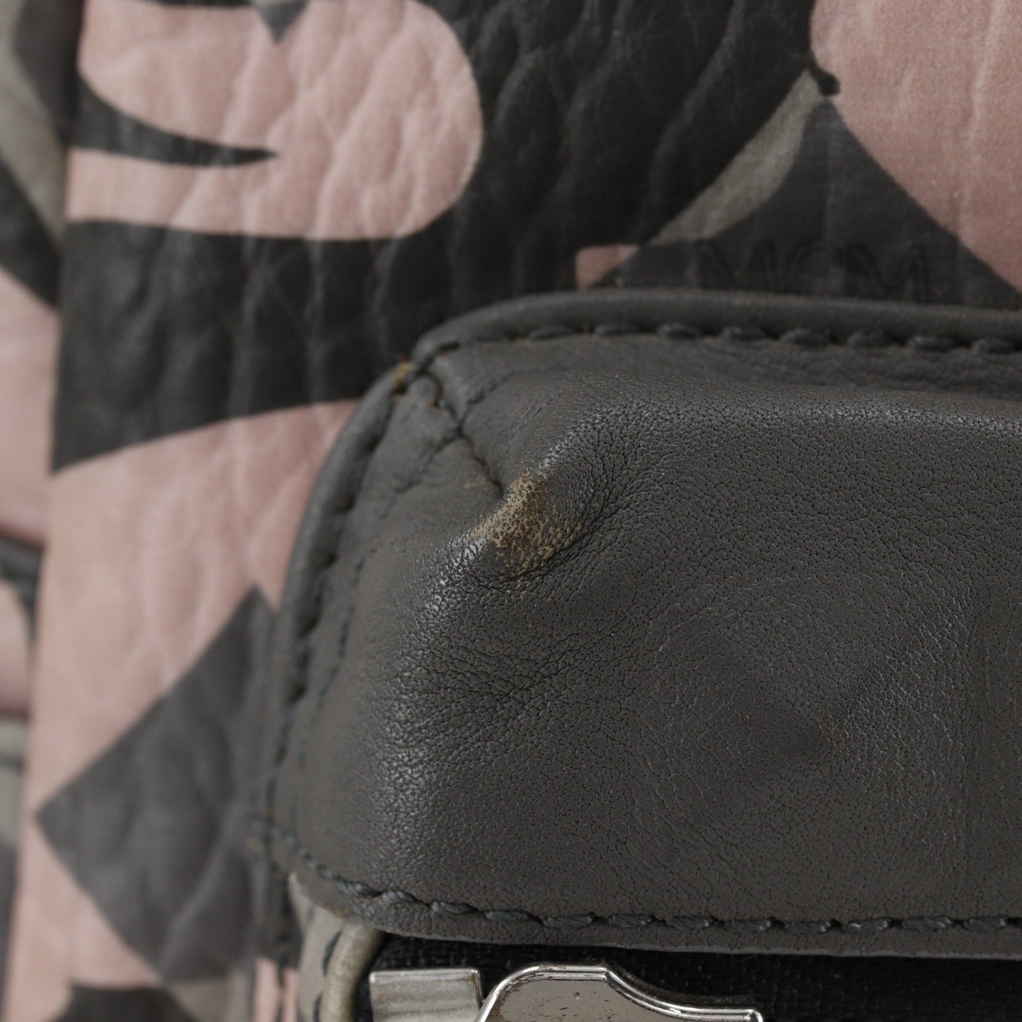 Mcm Pink Leather Backpack (Pre-Owned)