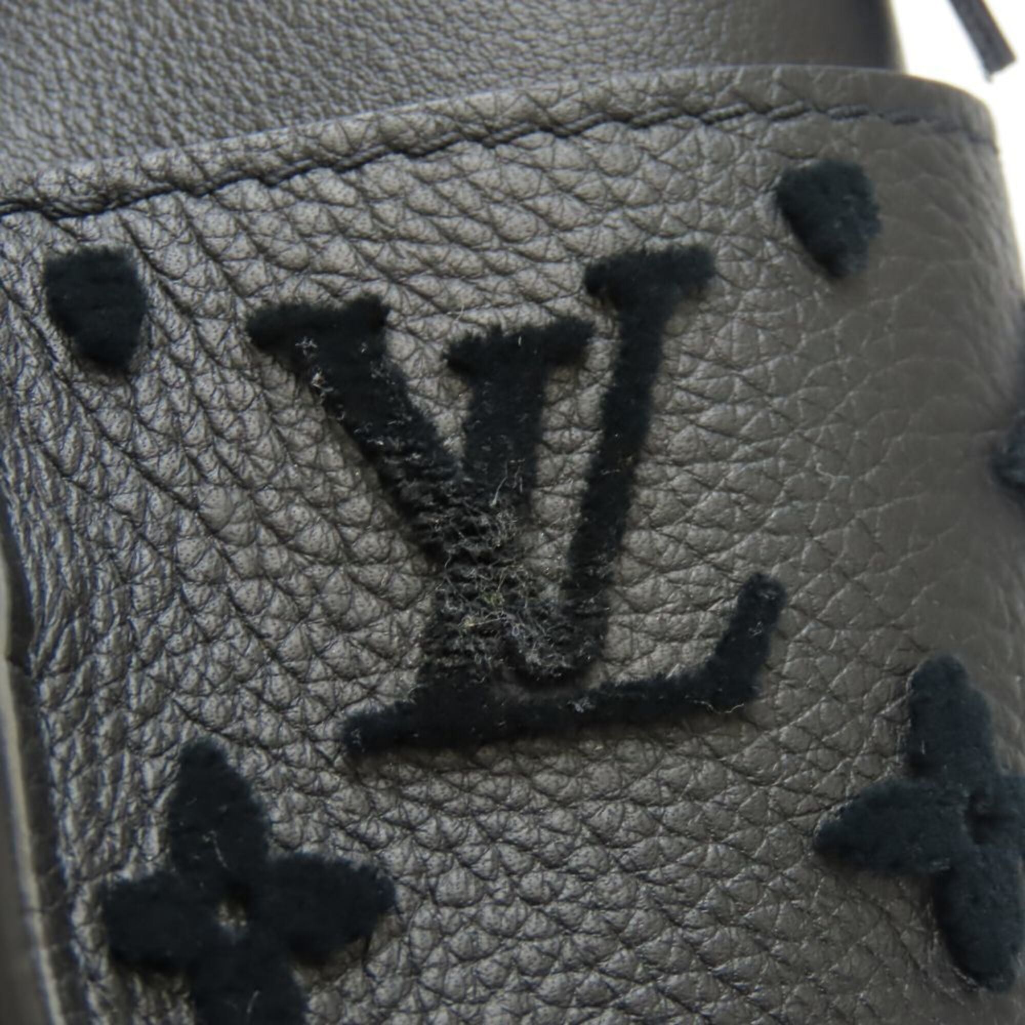 Louis Vuitton Black Noir Monogram Leather Tote Bag (Pre-Owned)
