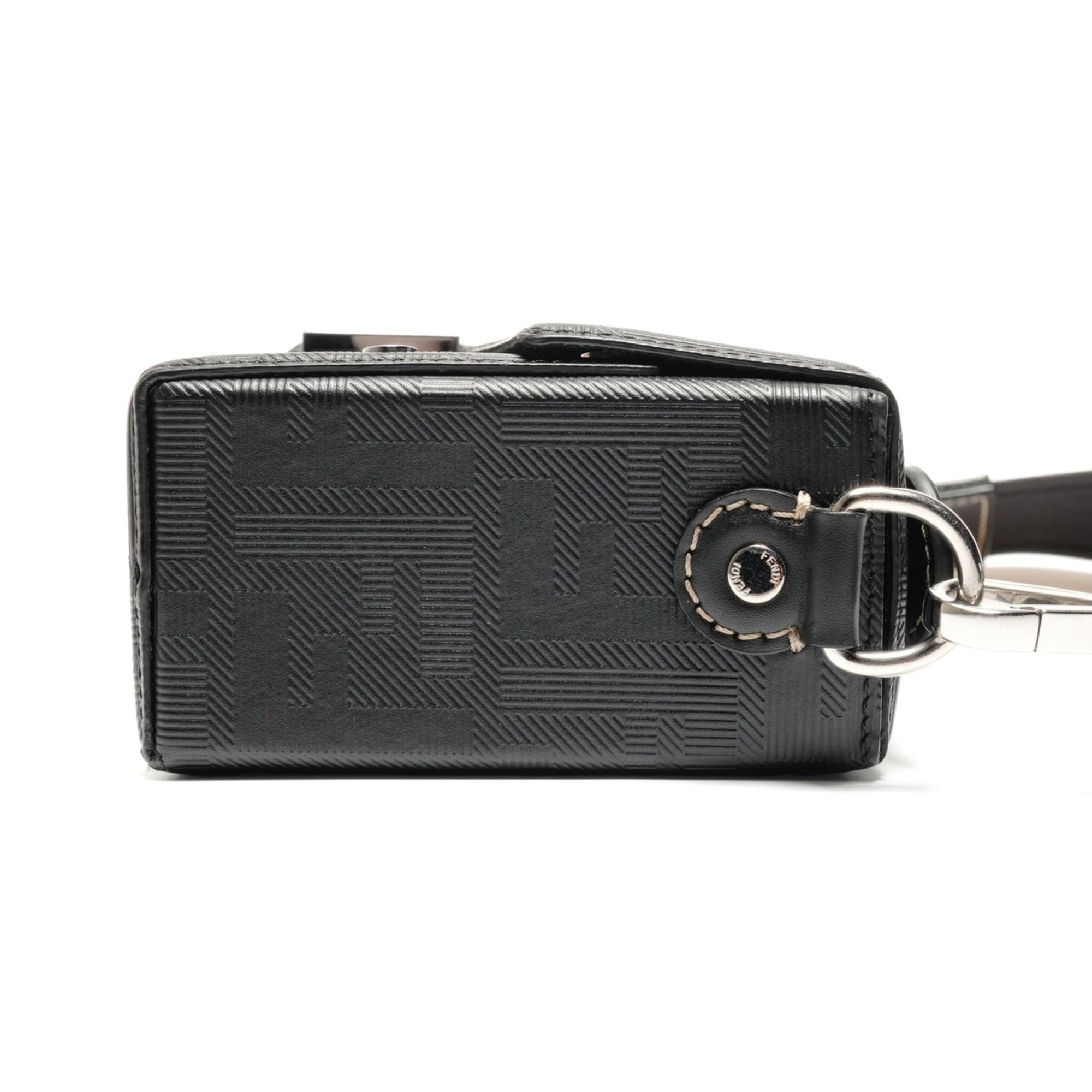 Fendi Black Zucca Shoulder Bag (Pre-Owned)