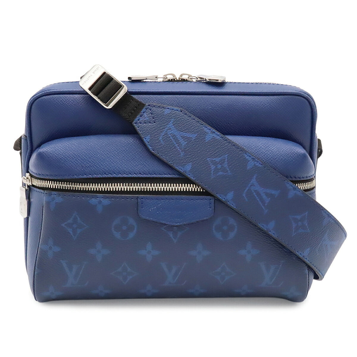 Louis Vuitton Taigarama Cobalt Monogram Taiga Leather Shoulder Bag (Pre-Owned)