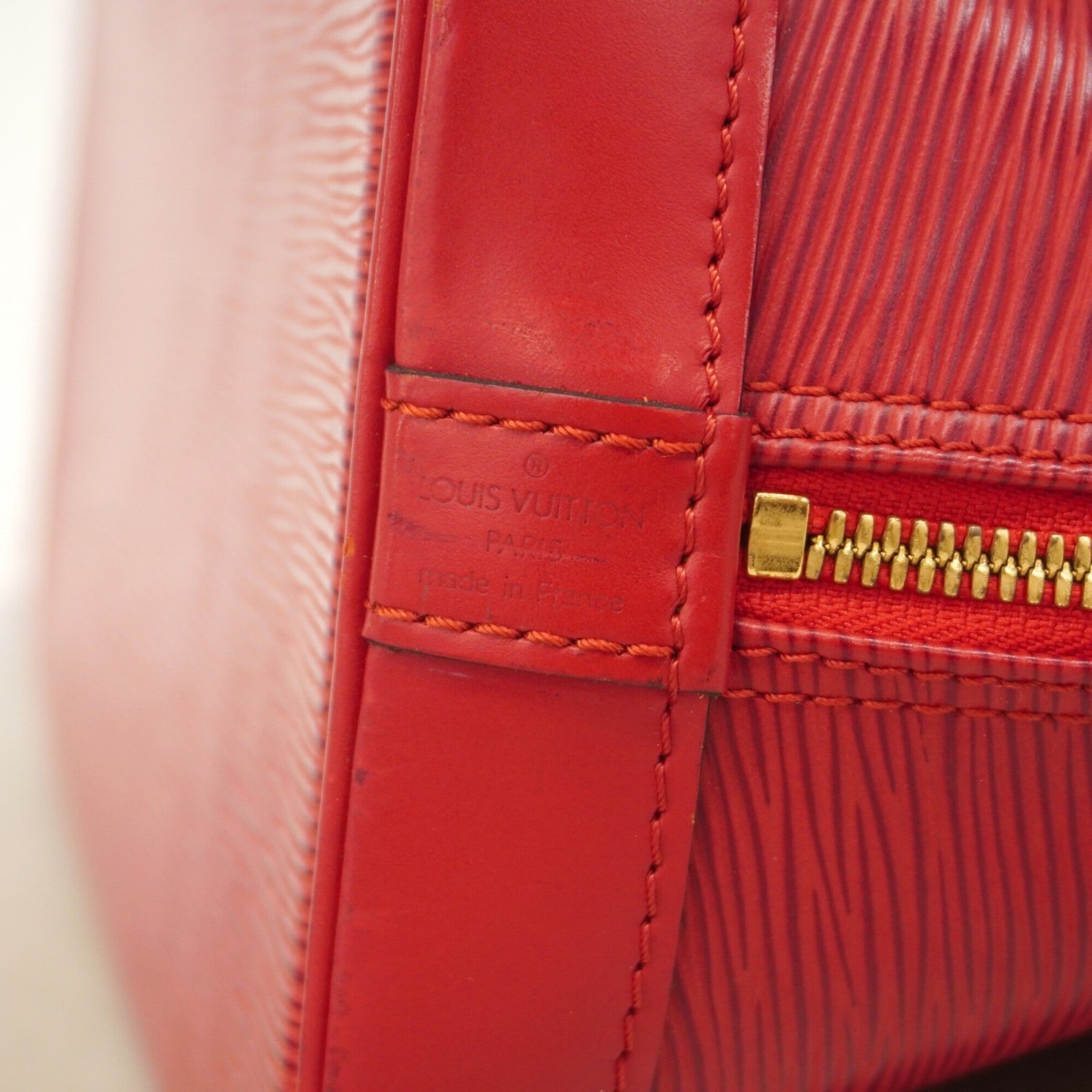 Louis Vuitton Castilian Red Handbag (Pre-Owned)