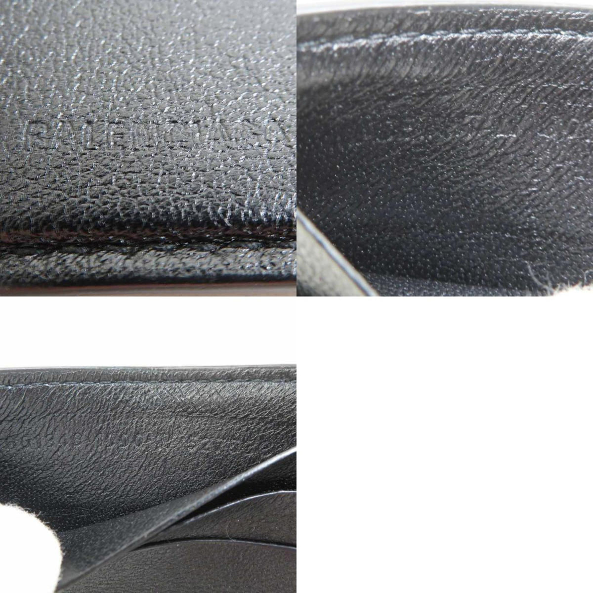 Balenciaga Black Leather Long Bill Wallet (Bi-Fold) (Pre-Owned)