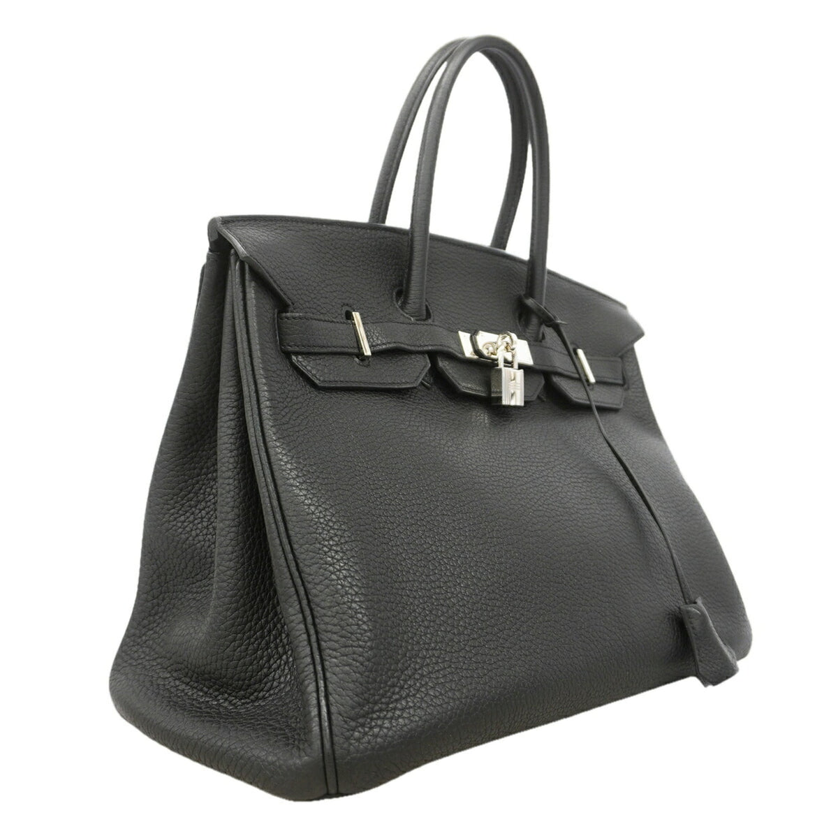 Hermes Black Togo Leather Handbag (Pre-Owned)