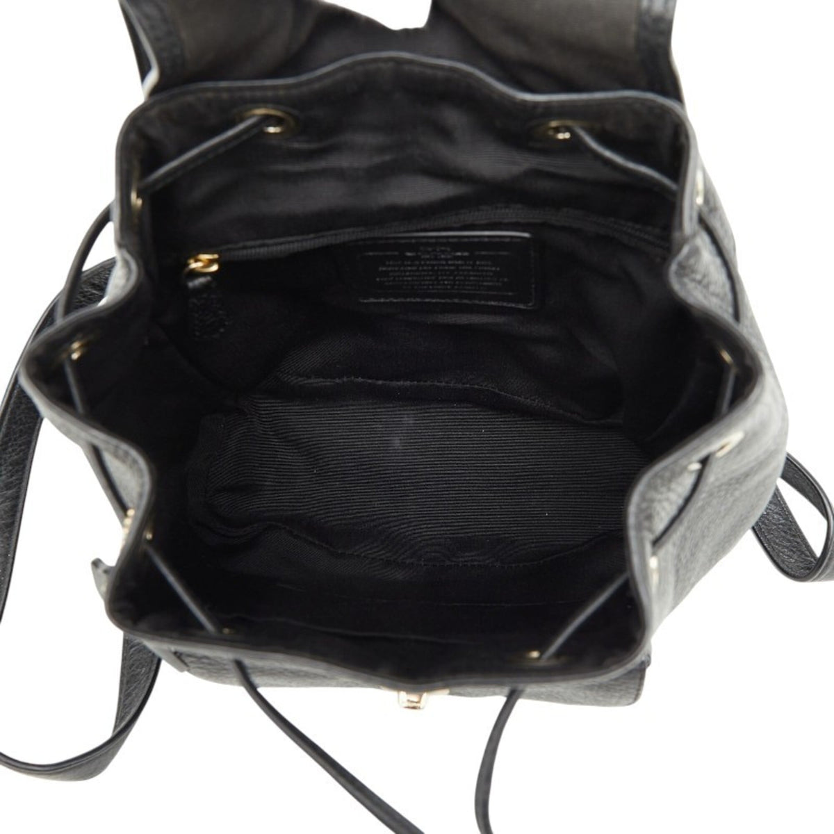 Coach Black Leather Backpack (Pre-Owned)