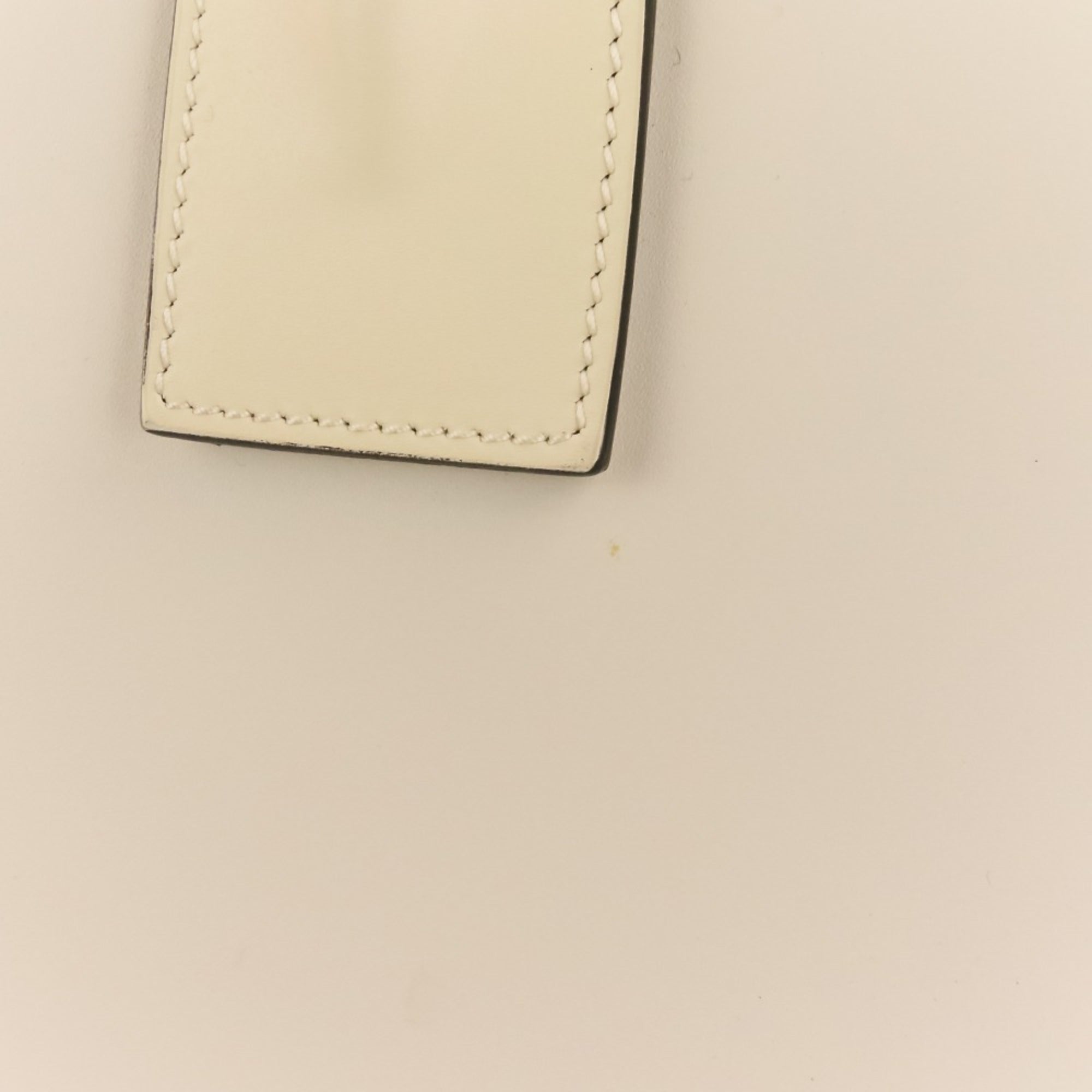 Yves Saint Laurent Ivory Leather Tote Bag (Pre-Owned)